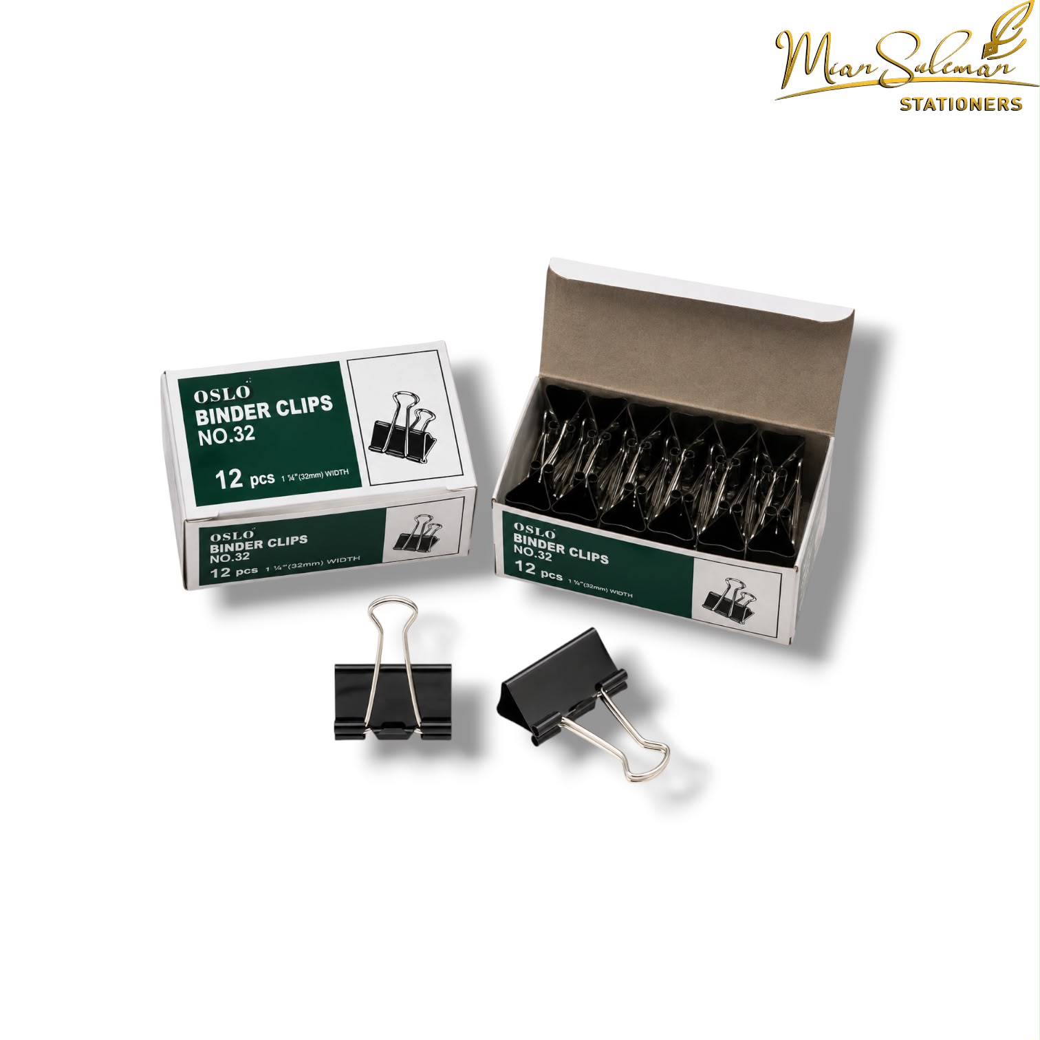 OSLO Binder Clip No. 32 Pack Of 12 Pcs