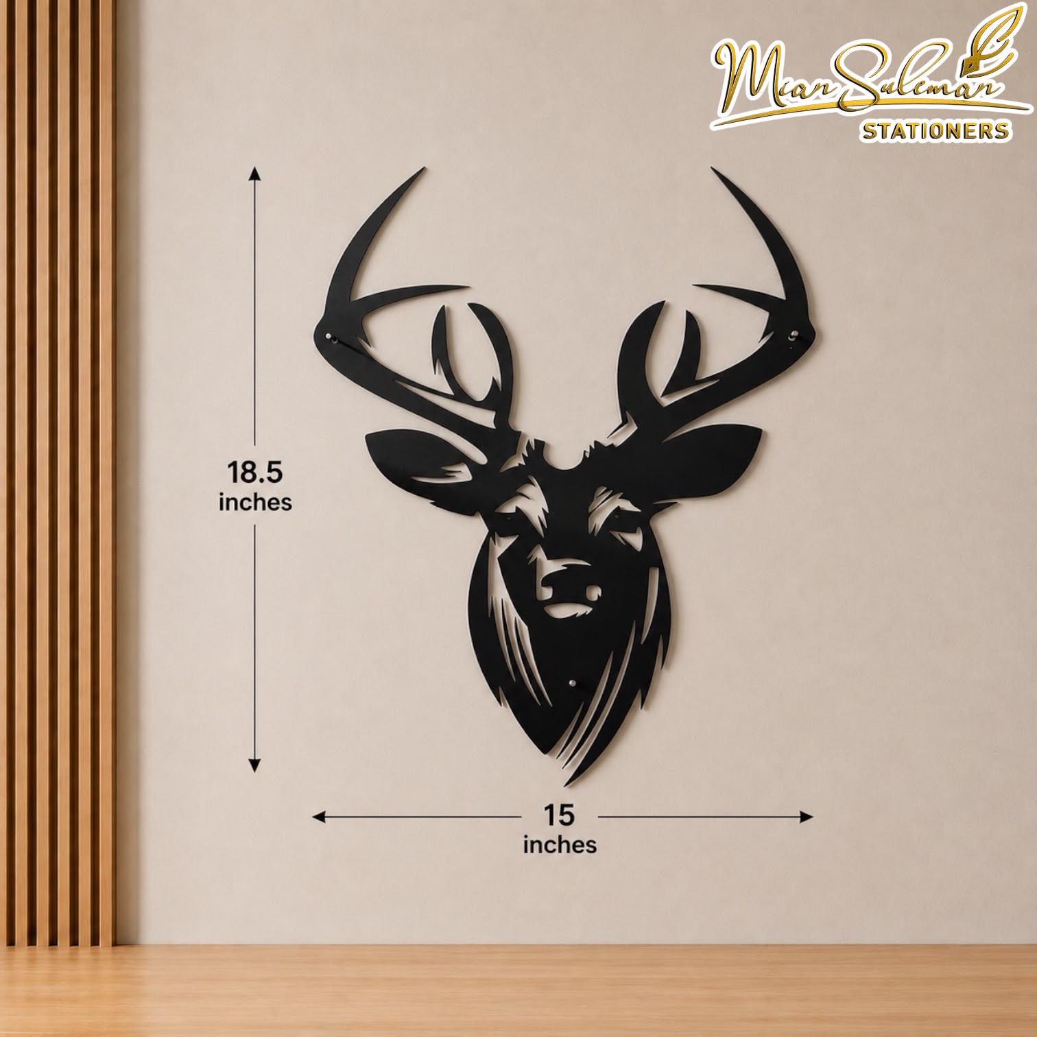 Majestic Deer Head Decorative Wall Art 3MM