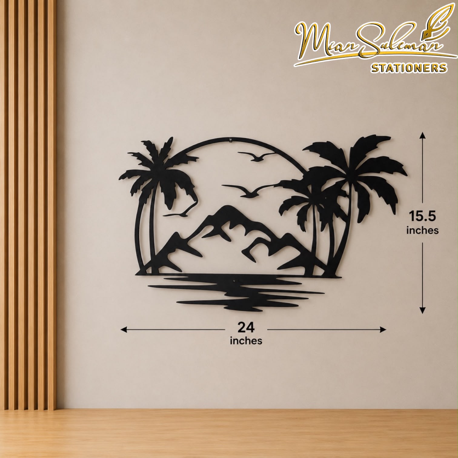 Tropical Paradise Nature Landscape Decorative Wall Art 3MM