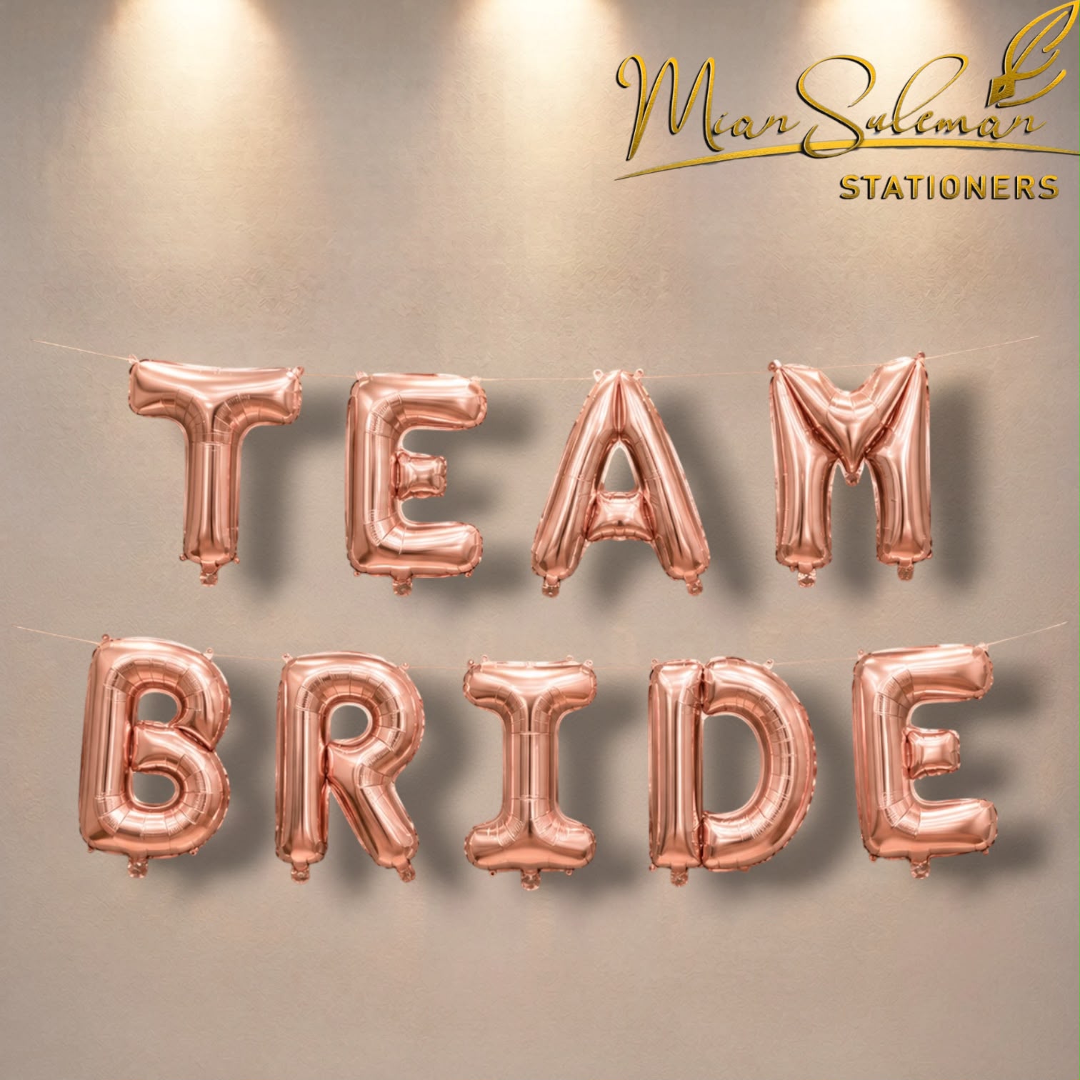 Team Bride Foil Balloons