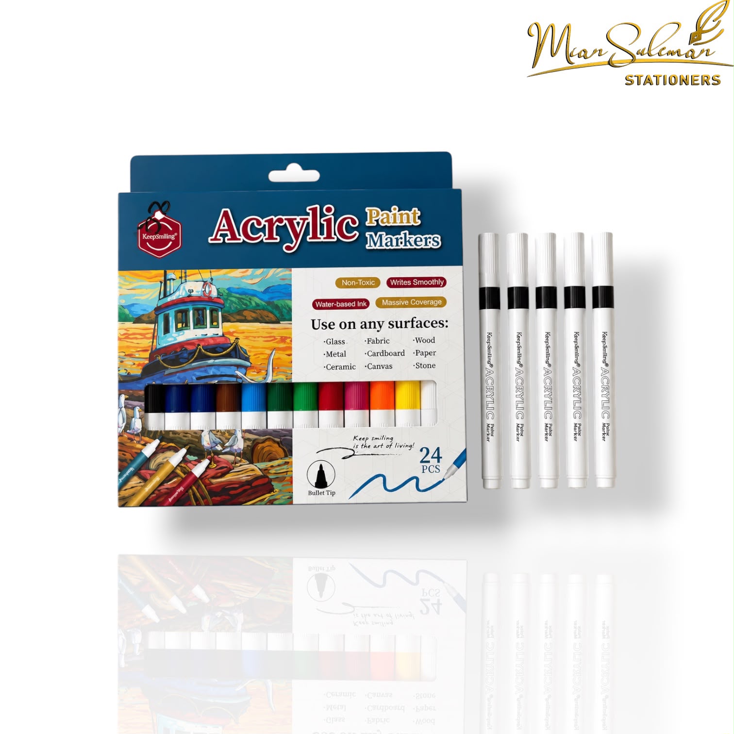 Keep Smiling Acrylic Paint Markers
