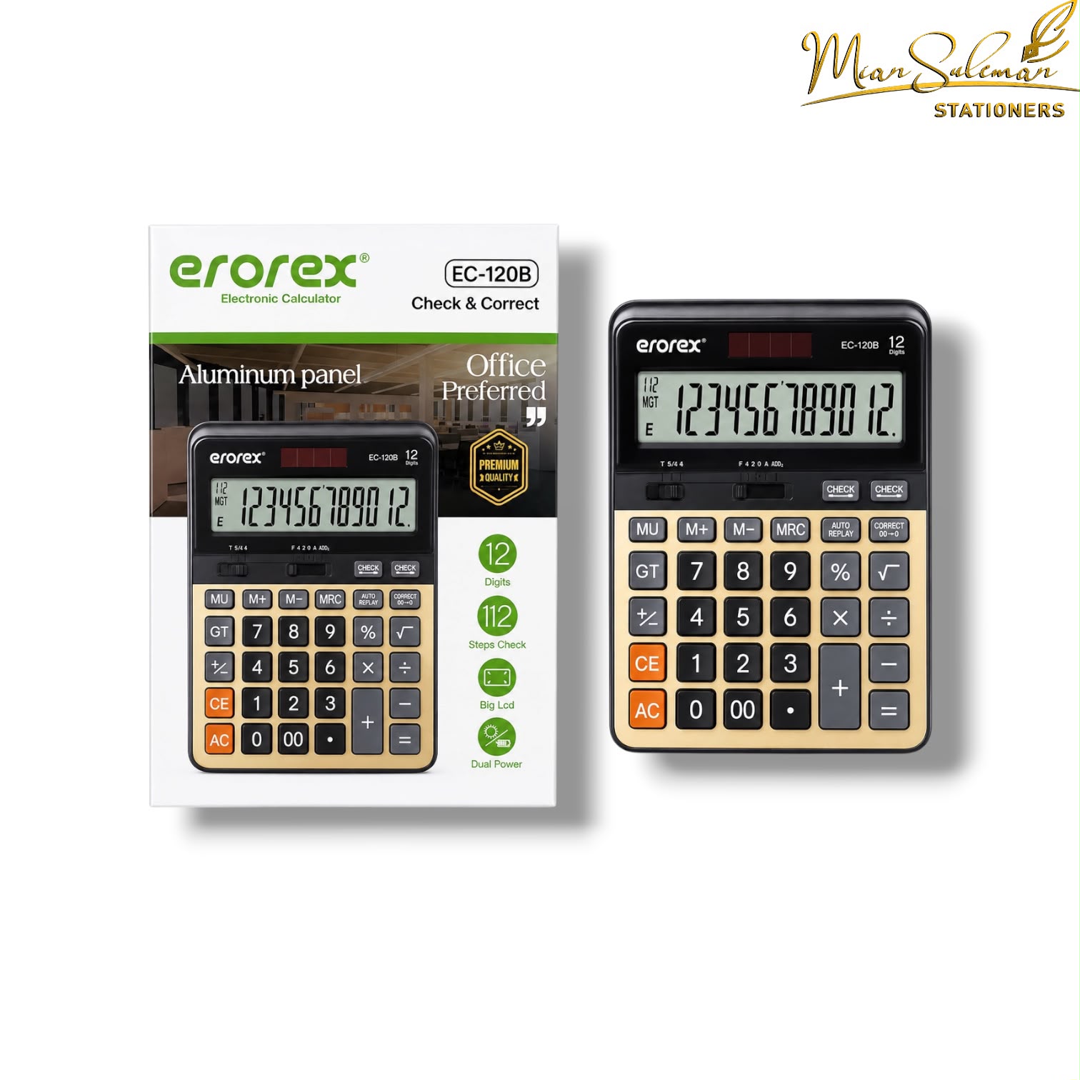 Erorex 12 Digit Office Calculator EC-120B