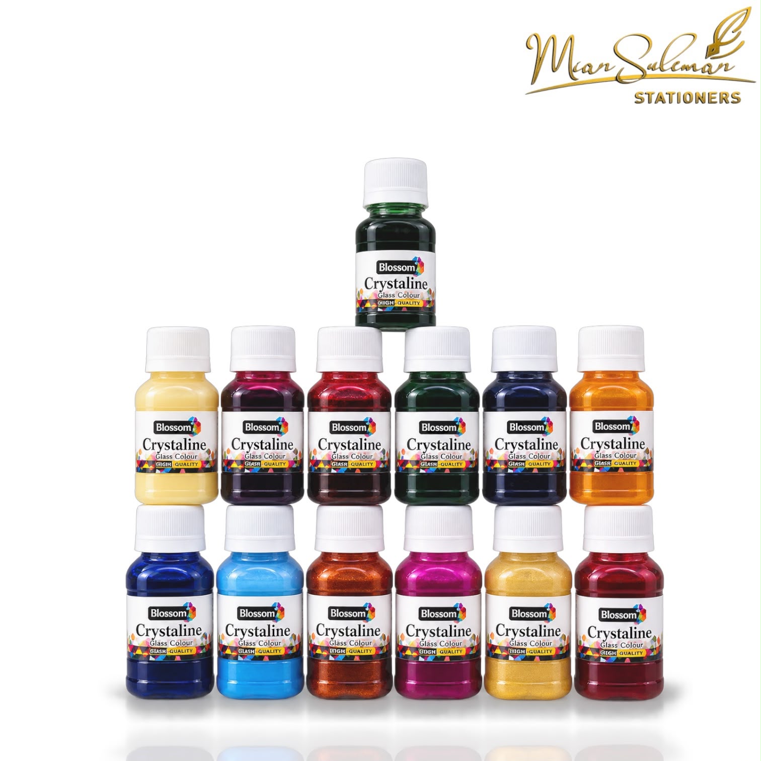 Blossom Crystal Line Glass High Quality Colours