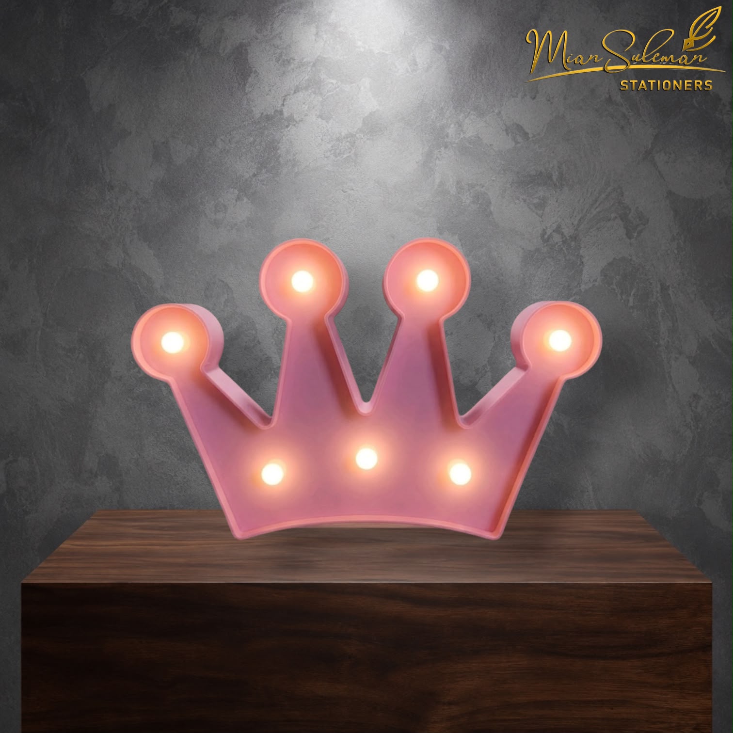Crown Tiara LED Marquee Night Lamp