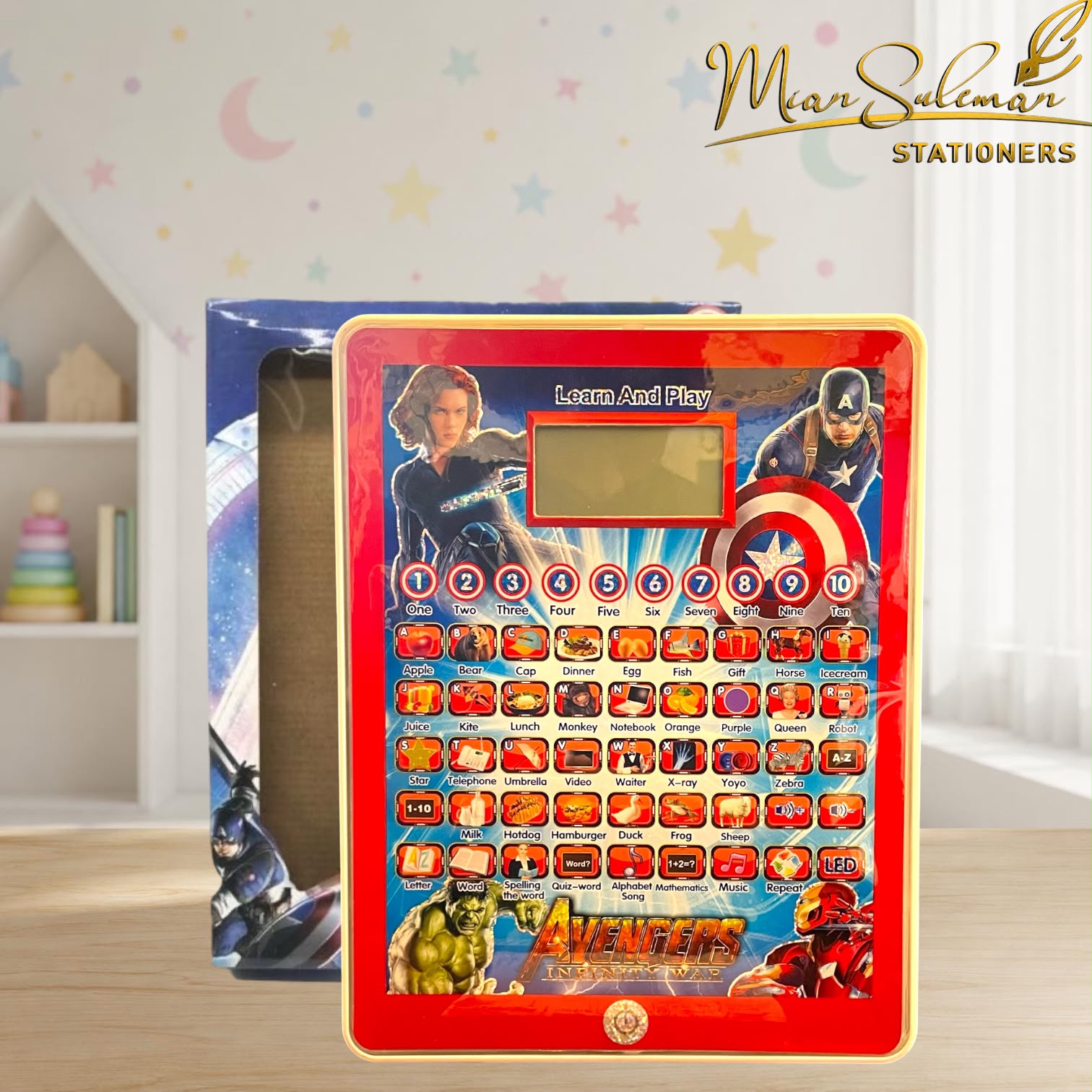 Marvel Avengers Educational Learning Pad