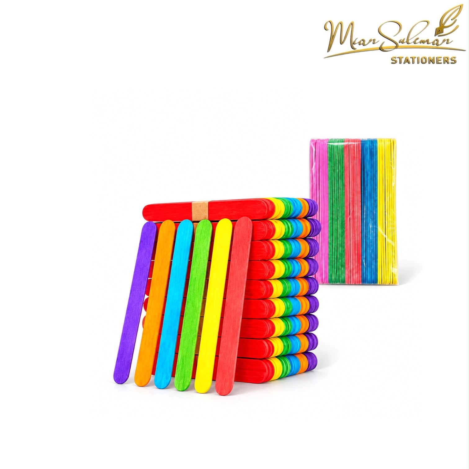 Ice Cream Small Coloured Sticks Full Pack