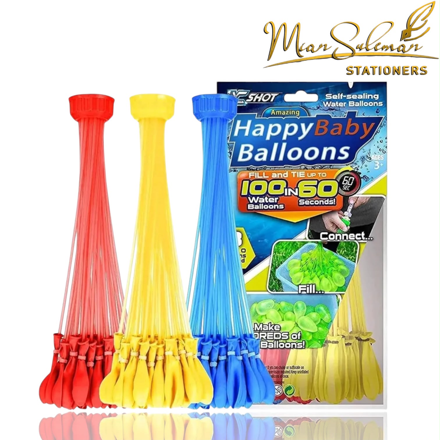 Happy Baby Branded Water Balloons 100Pcs
