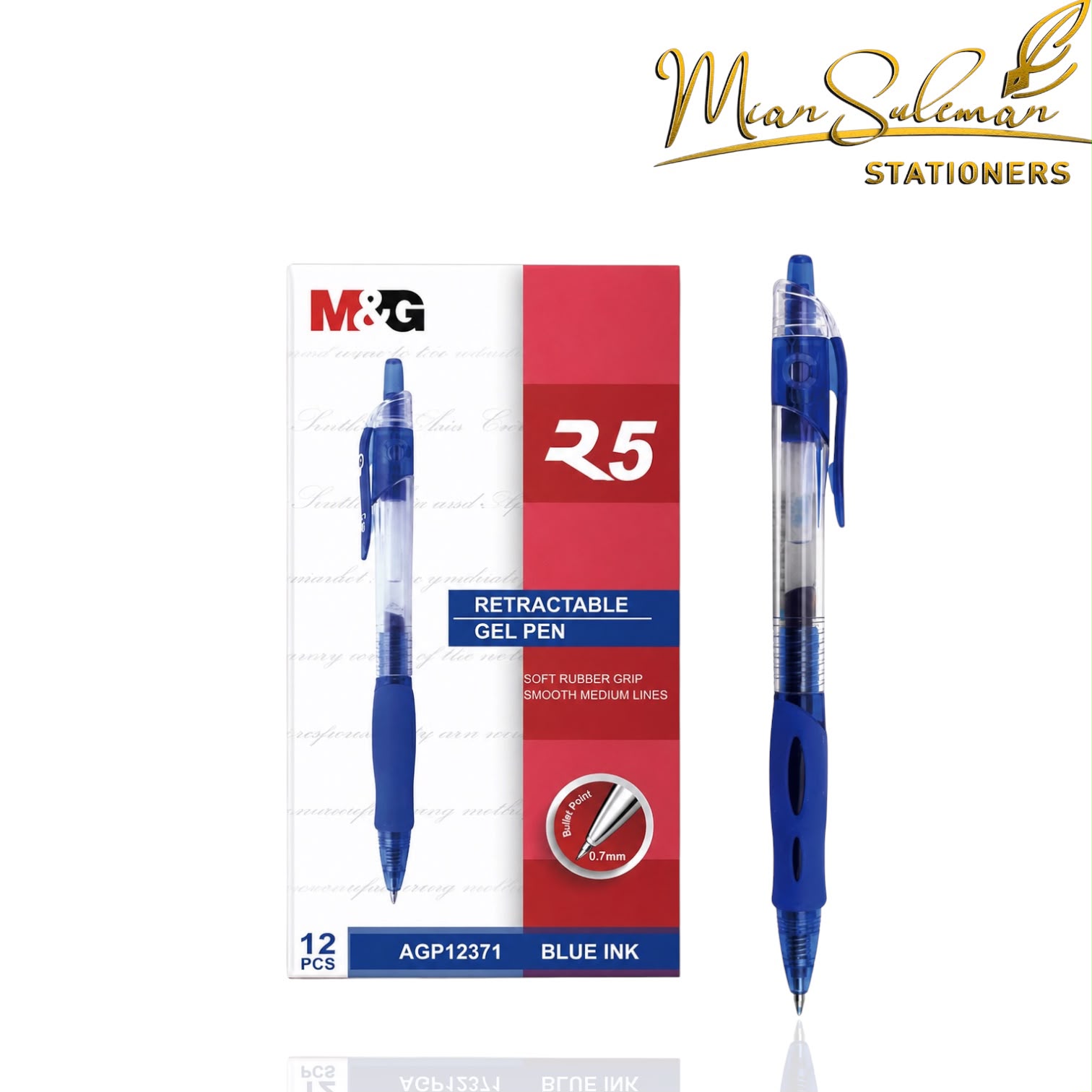 M&G R5 Gel Pen Retractable Single Pc