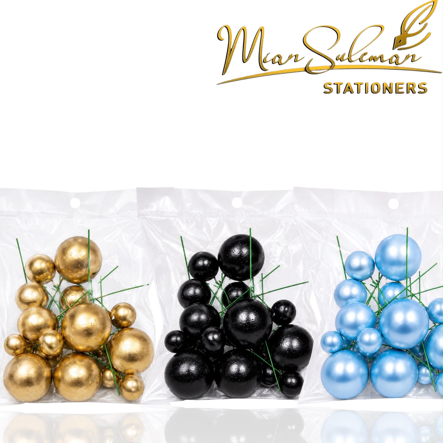 Cake Toppers Balls Set