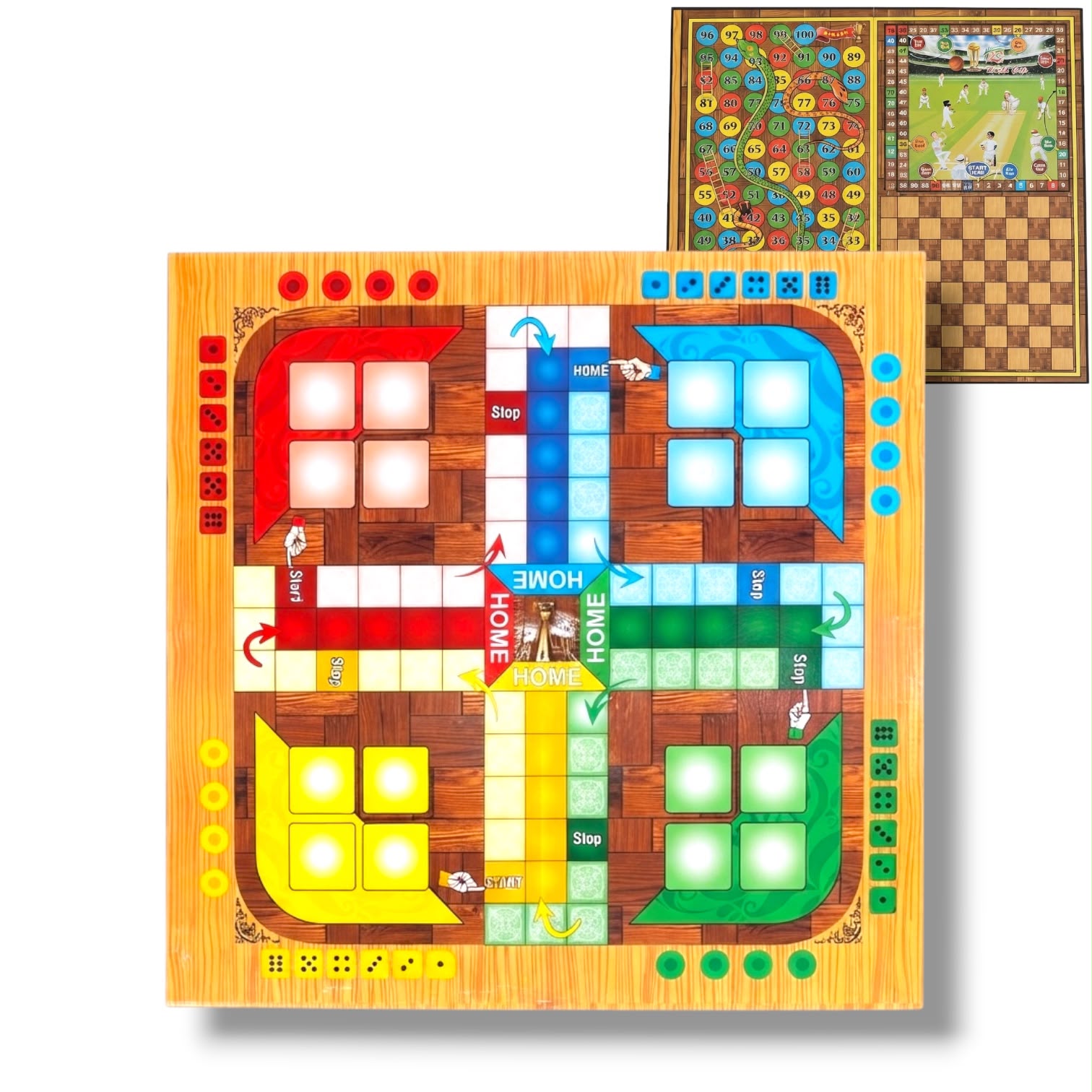 26x26 Inches Ludo with Free Tokens