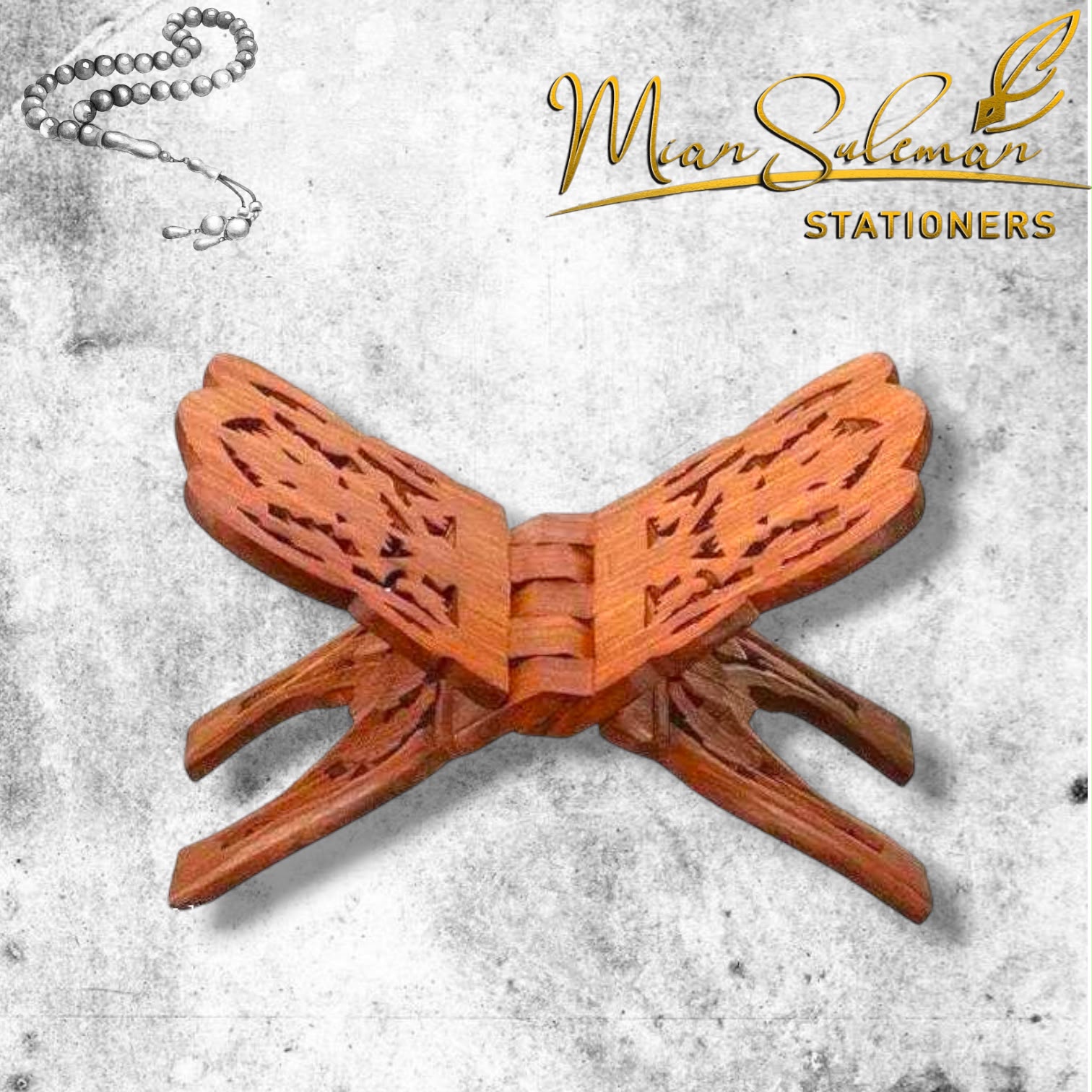 New Premium Wooden Rahal Stand 14 Inches