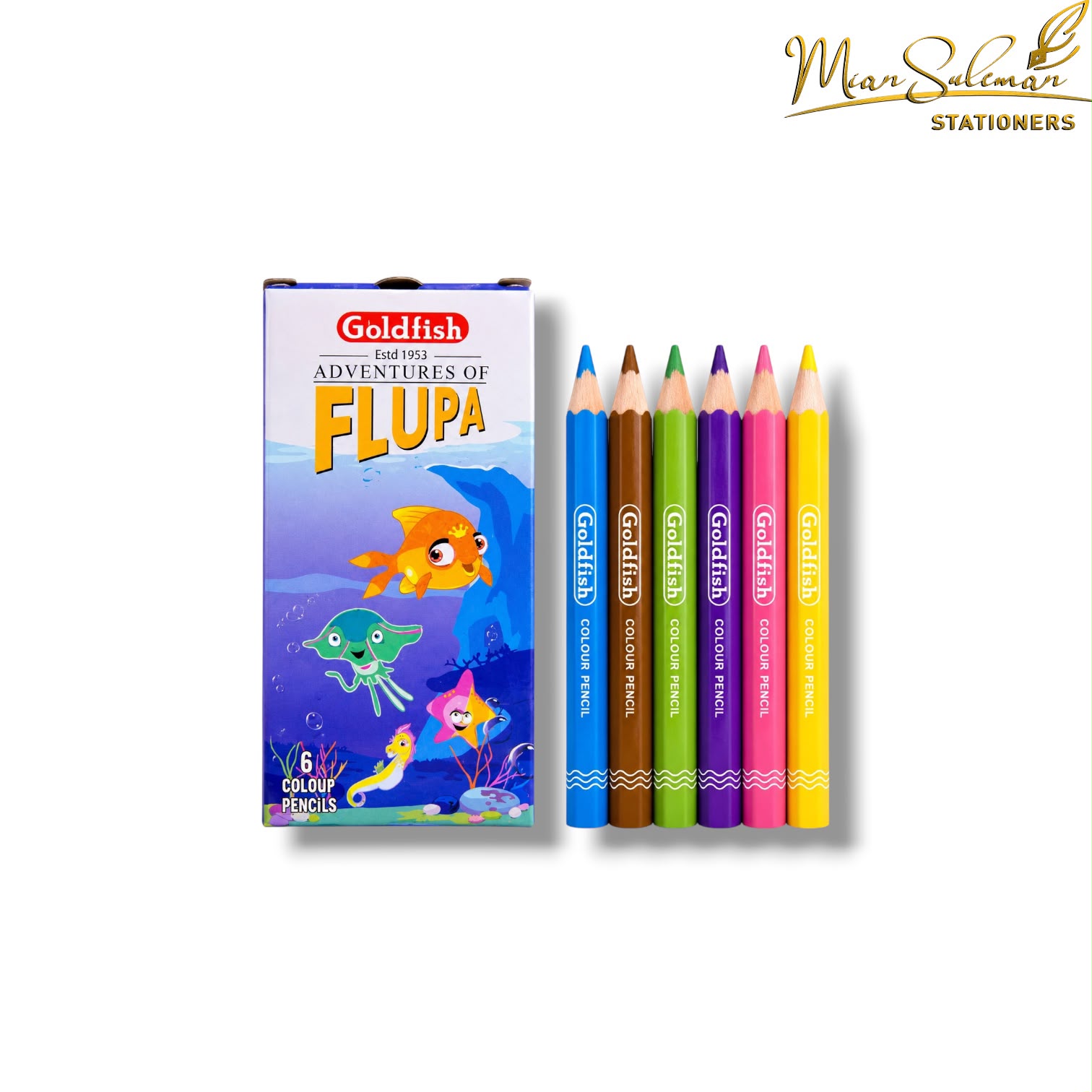 Goldfish Flupa Colored Small Size Pack Of 6 Pcs