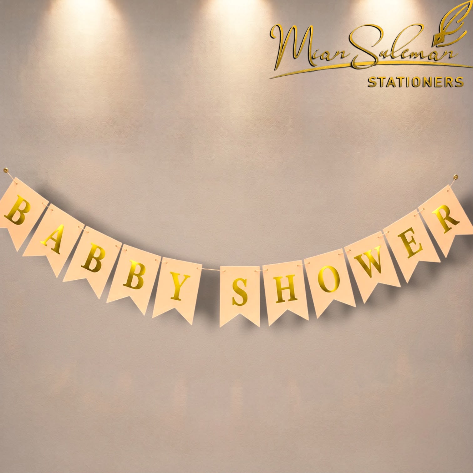Babby Shower Card Bunting Banner