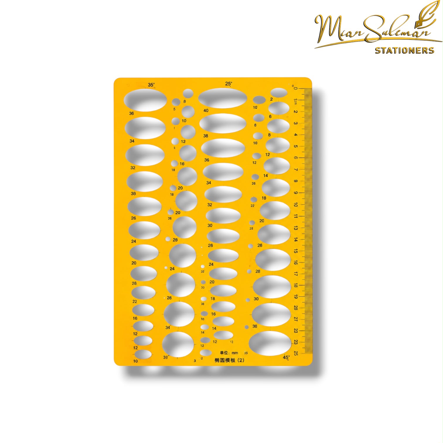 Ellipse Template Ruler