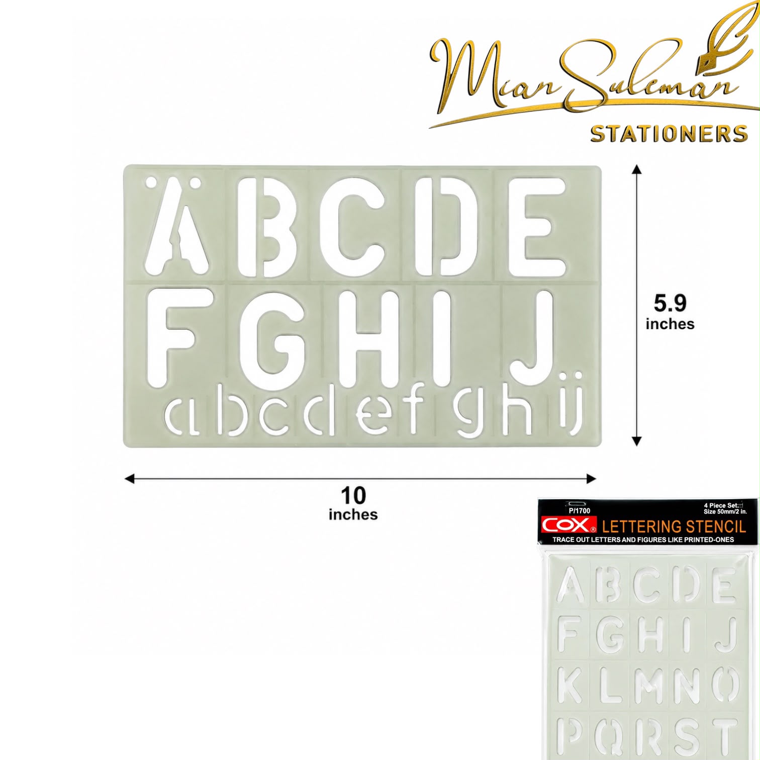 A To Z Alphabets Scale 4 Pcs Set