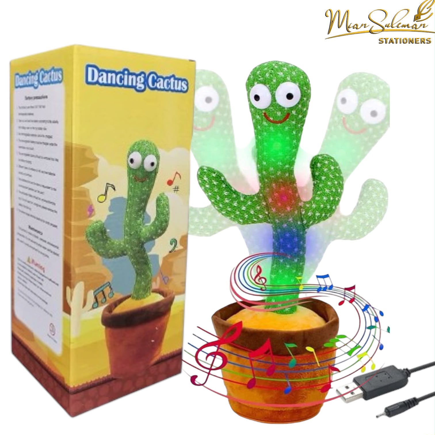 Dancing Cactus Talking Toy 12 Inches