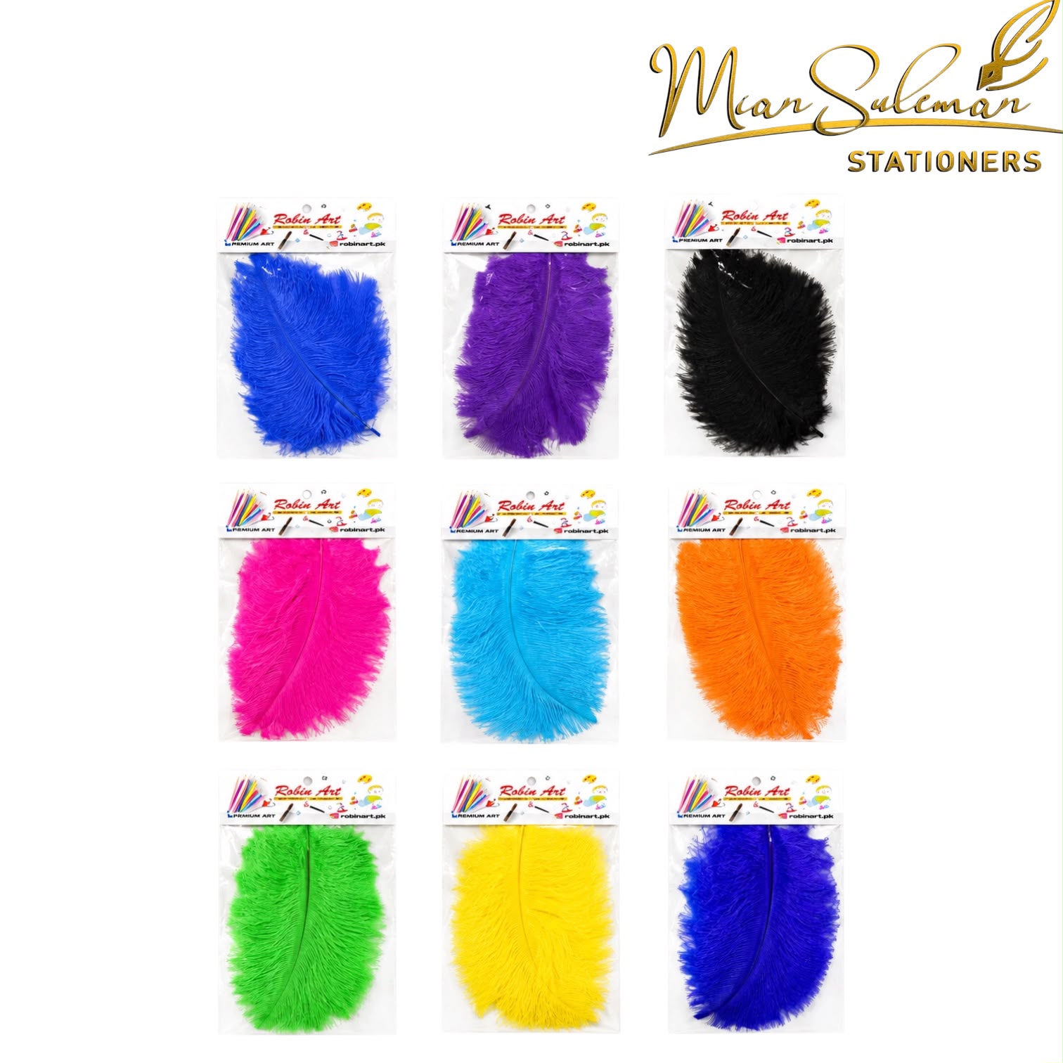 Robin Art Ostrich Feather Plume