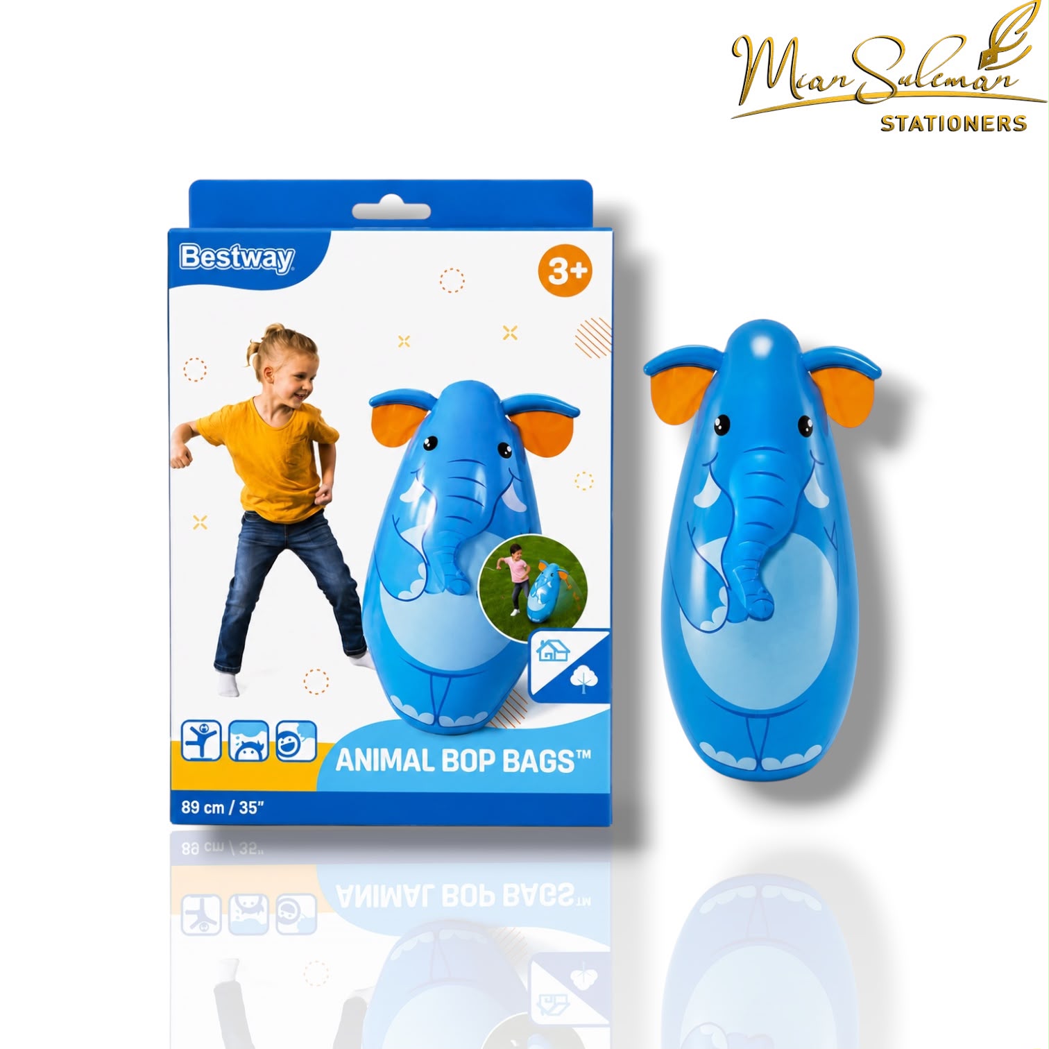 Bestway Elephant Inflatable Animal Bop Bag