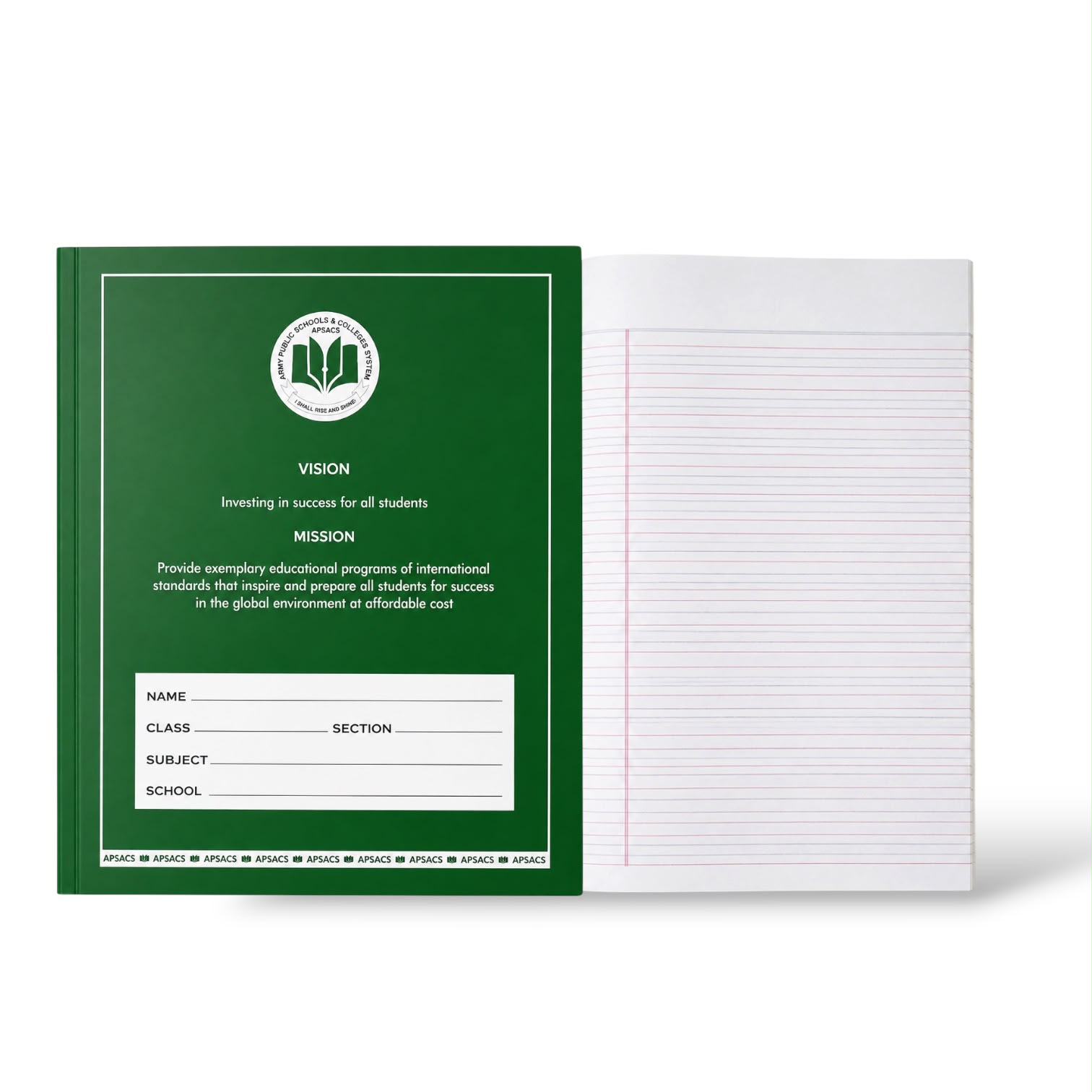 APSACS Four Line Copy 14Sheet Large