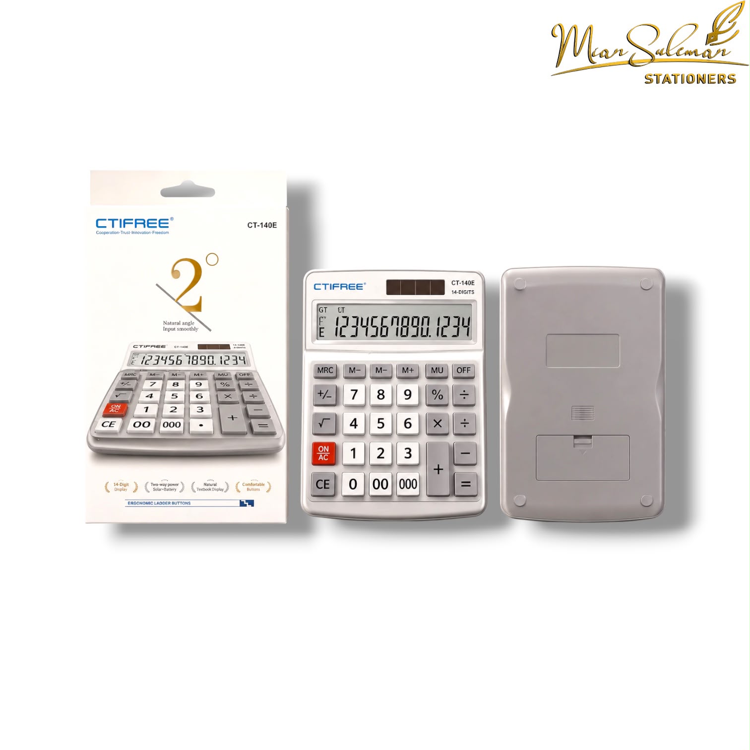 Ctifree Calculator CT-140E 14 Digit Display