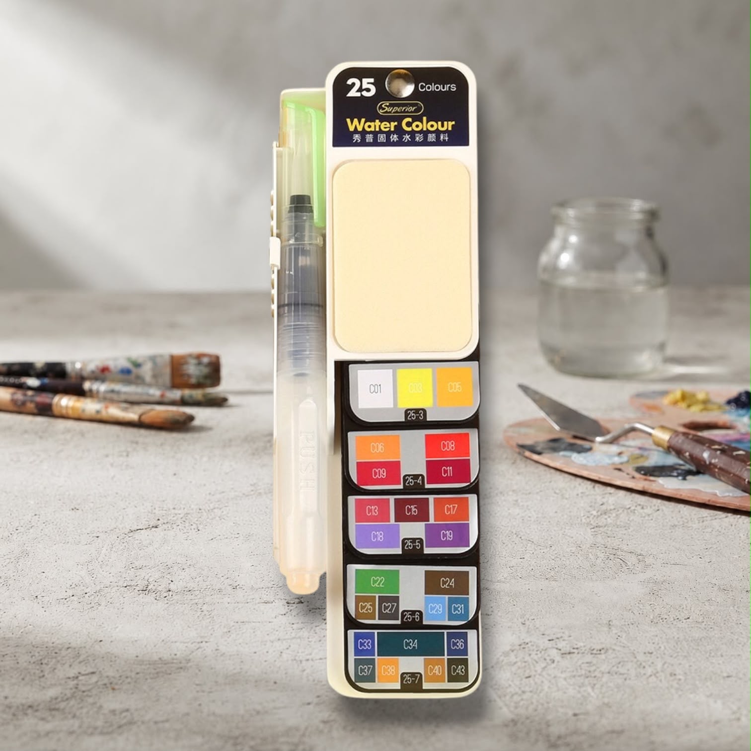 Superior Water Colour 25 Pcs Set