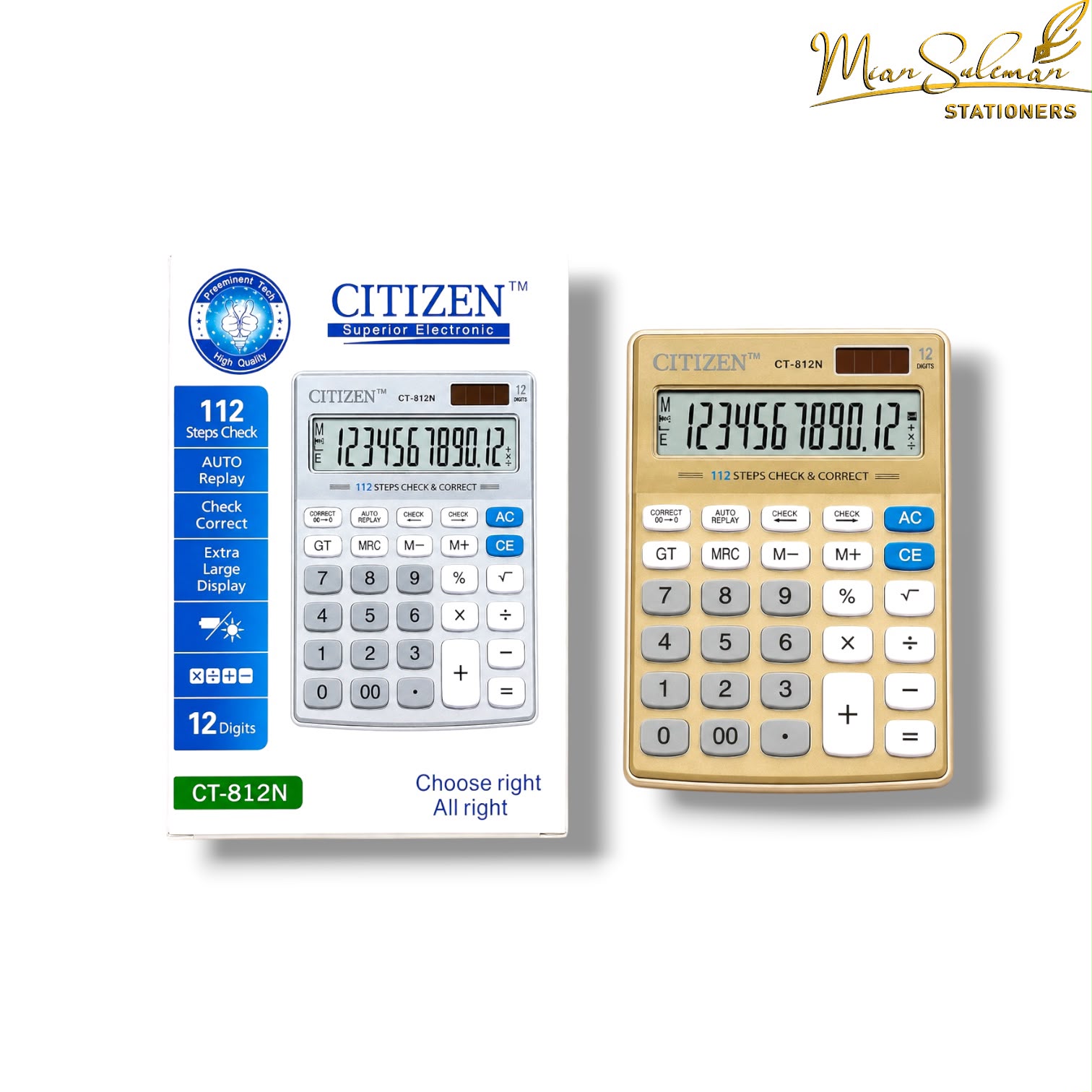 Citizen 12 Digit Calculator CT-812N