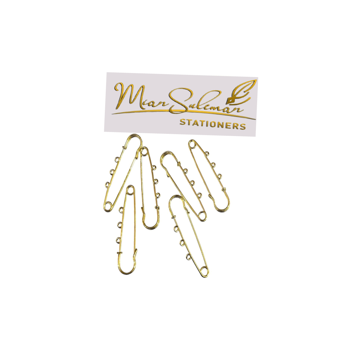 Safety Brooches Pins (Golden) For Resin & Candle Art