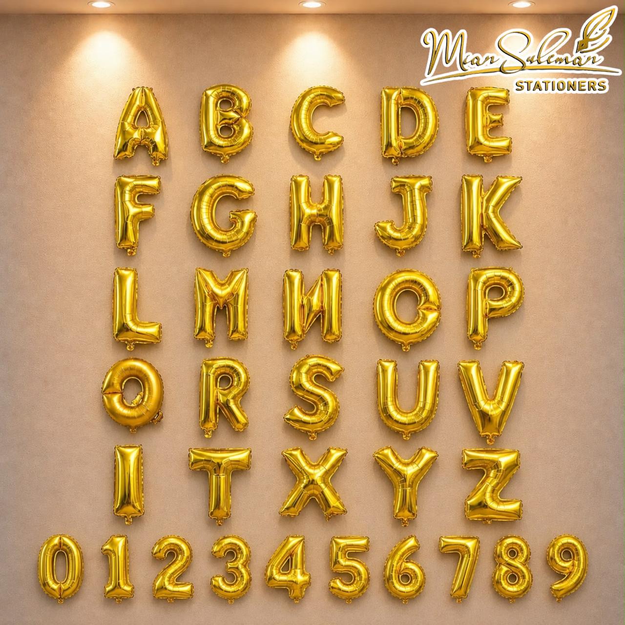 Single Alphabet Foil Balloons Banner