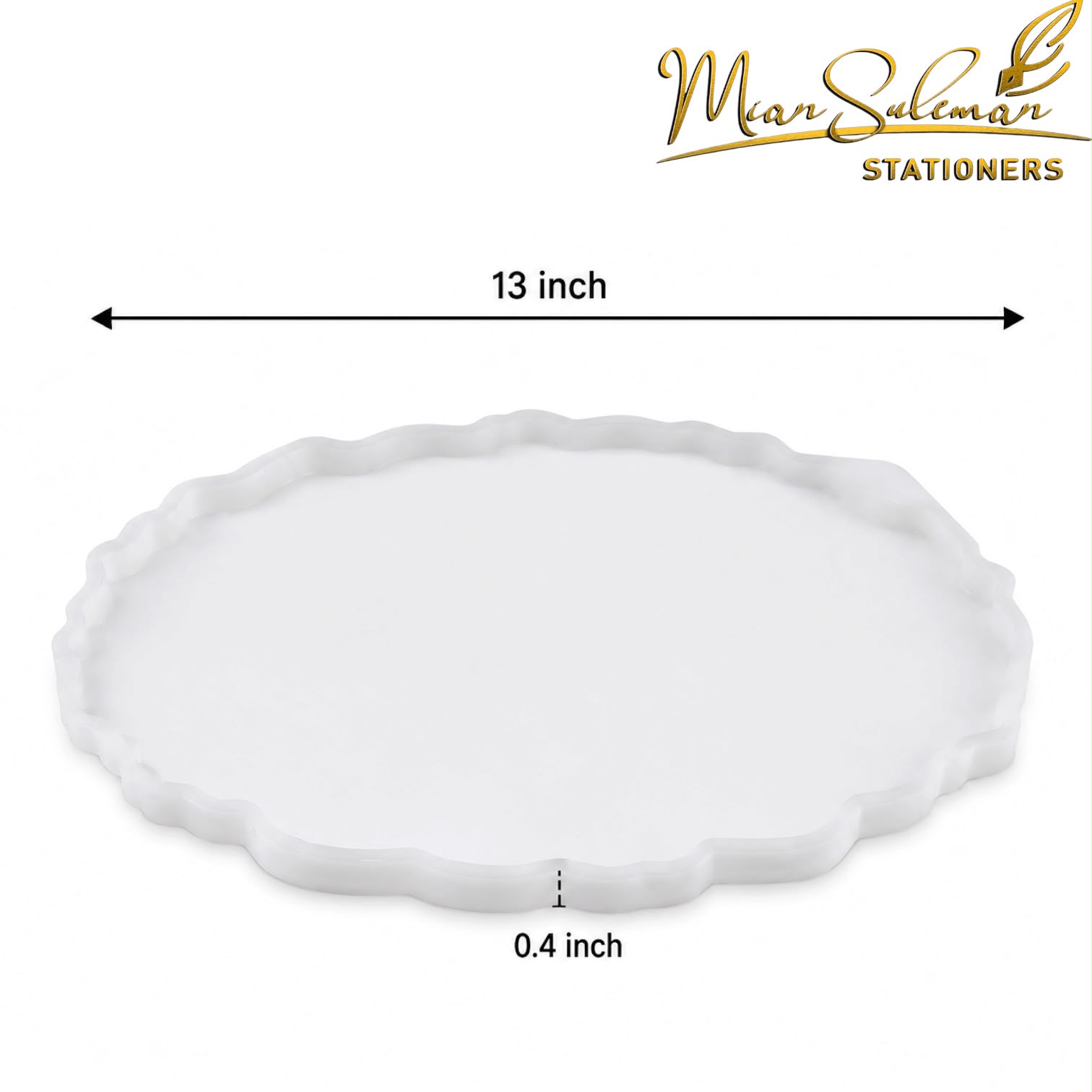 Irregular Round Tray Mold Resin Art