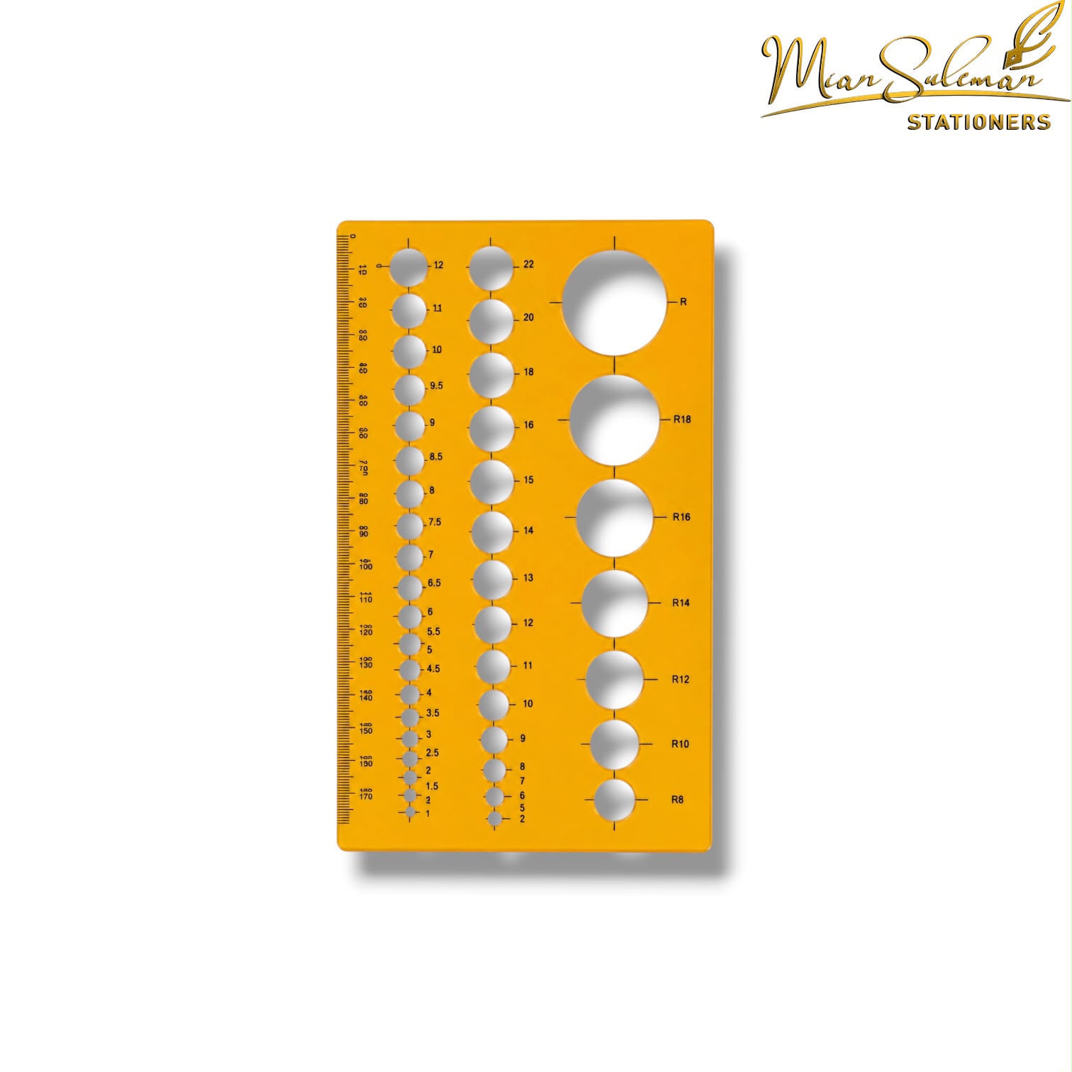Plastic Circle Stencil Drawing Template Ruler