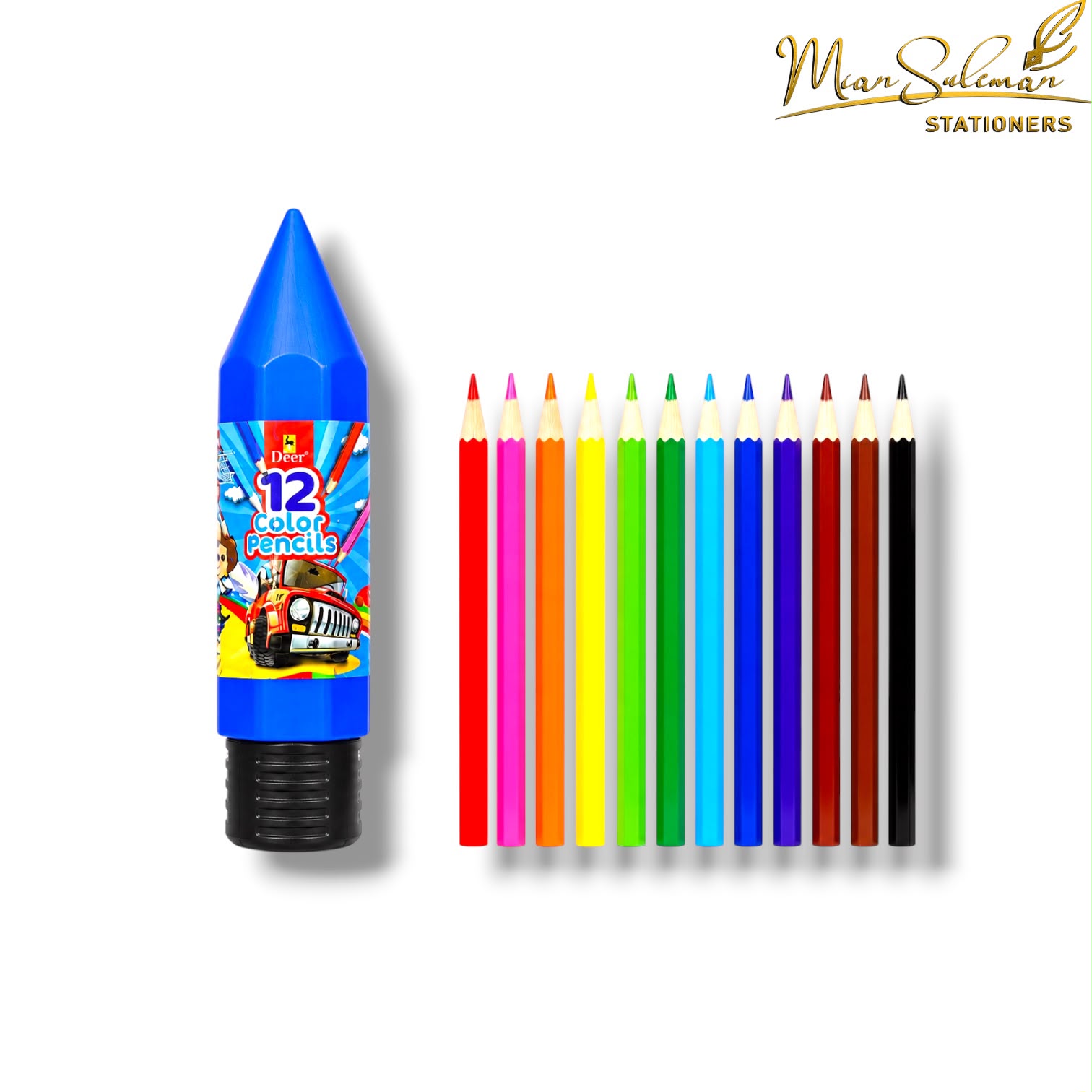 Deer Pencils Colour Pack Of 12 Pcs