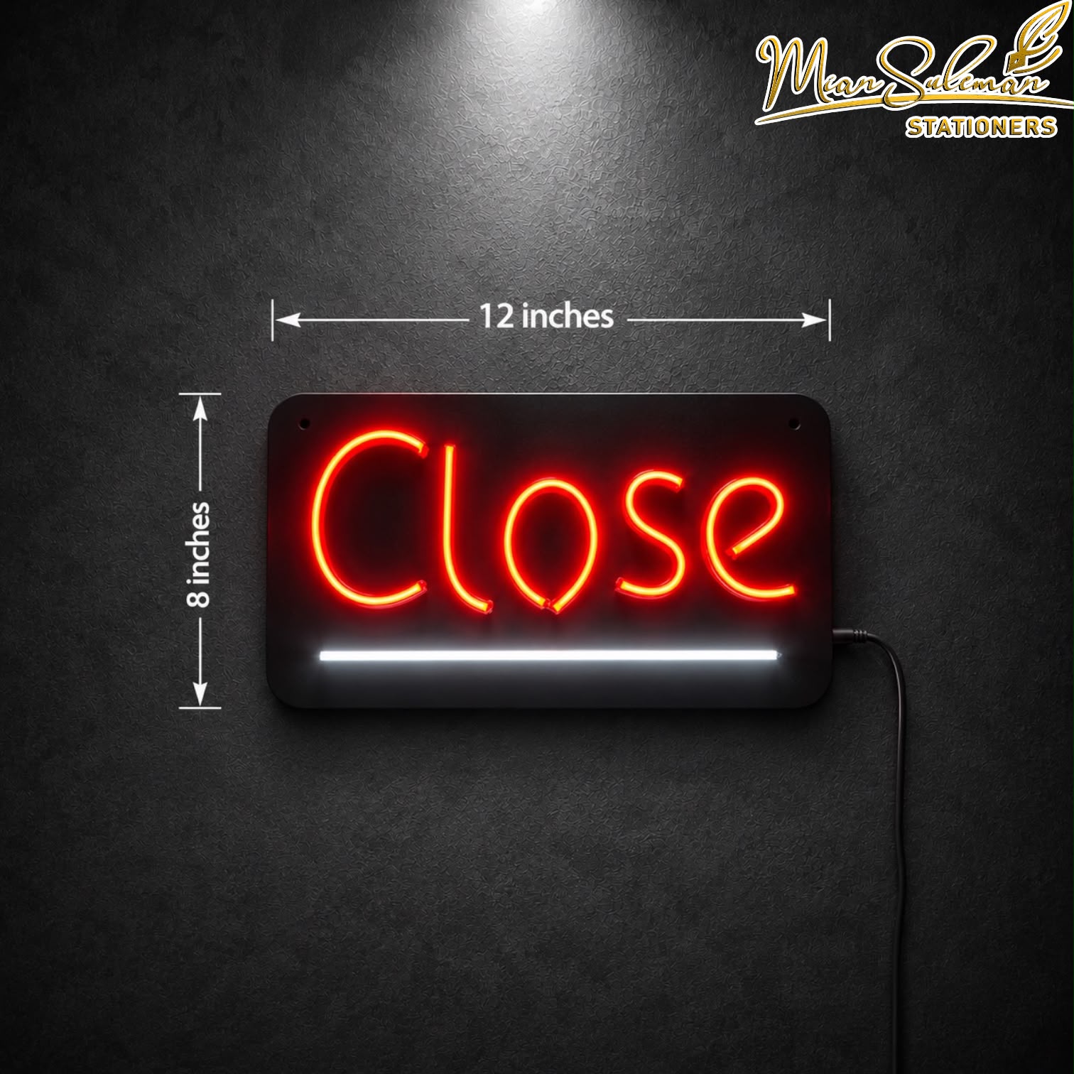 LED Neon Board Close Sign 8x12 Inches