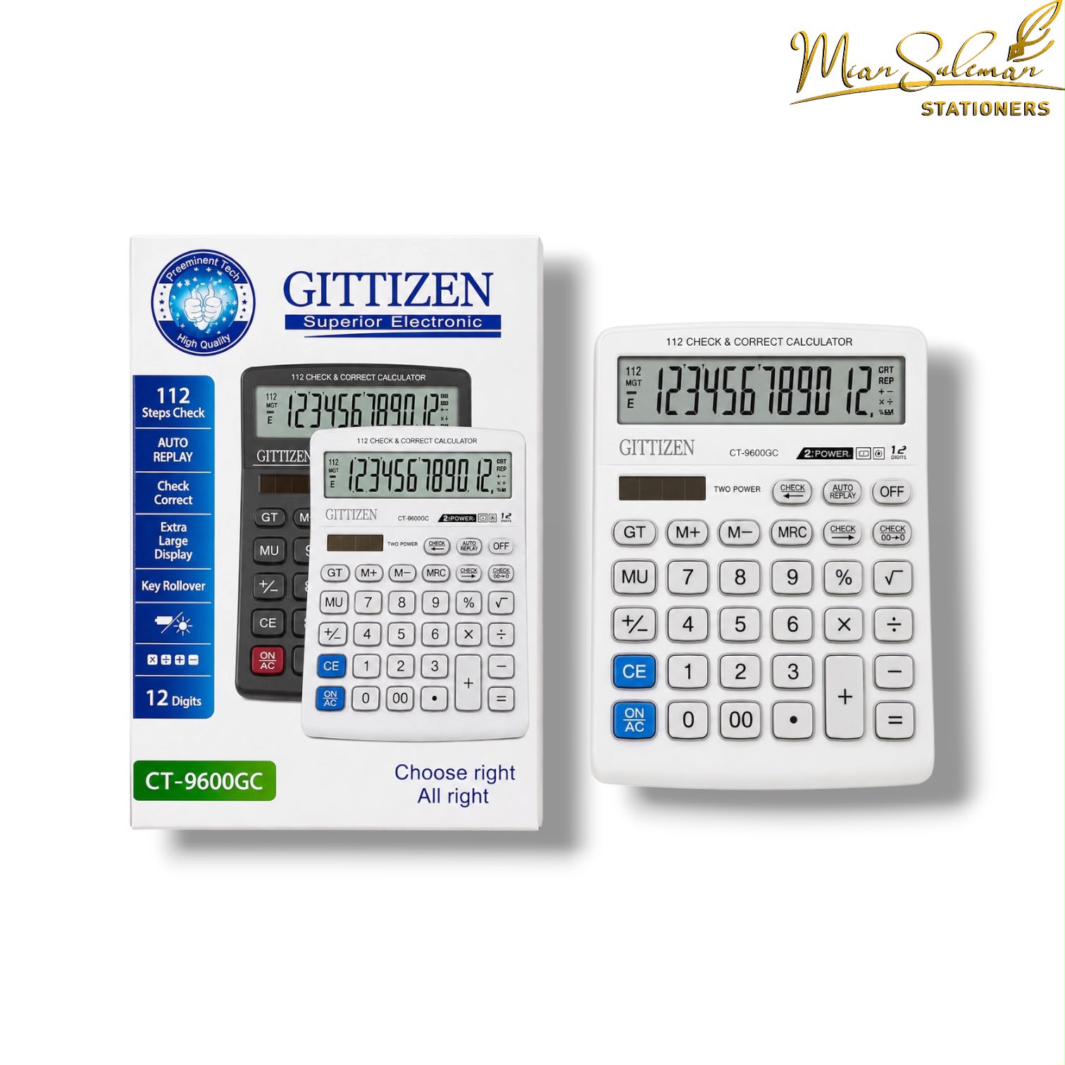 Citizen 14 Digit Calculator CT-9600Gc