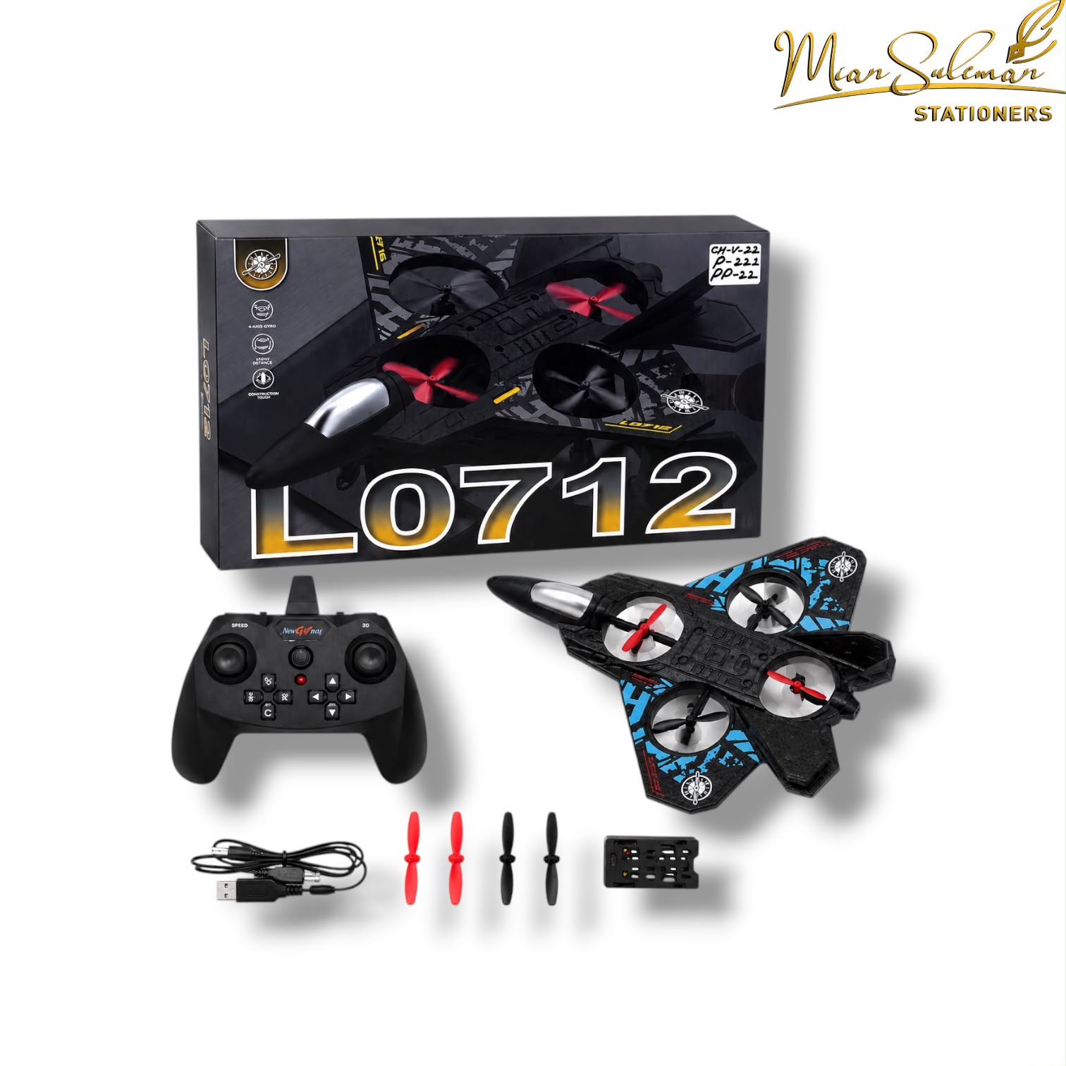 Lo712 Remote Control Fighter Jet Plane Drone