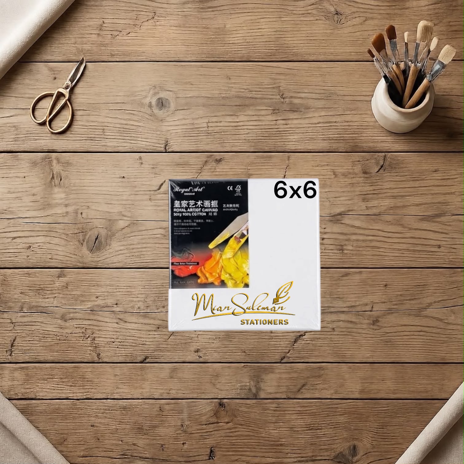 Mini Rectangular Canvas Board Fine Quality 6x6 Inches