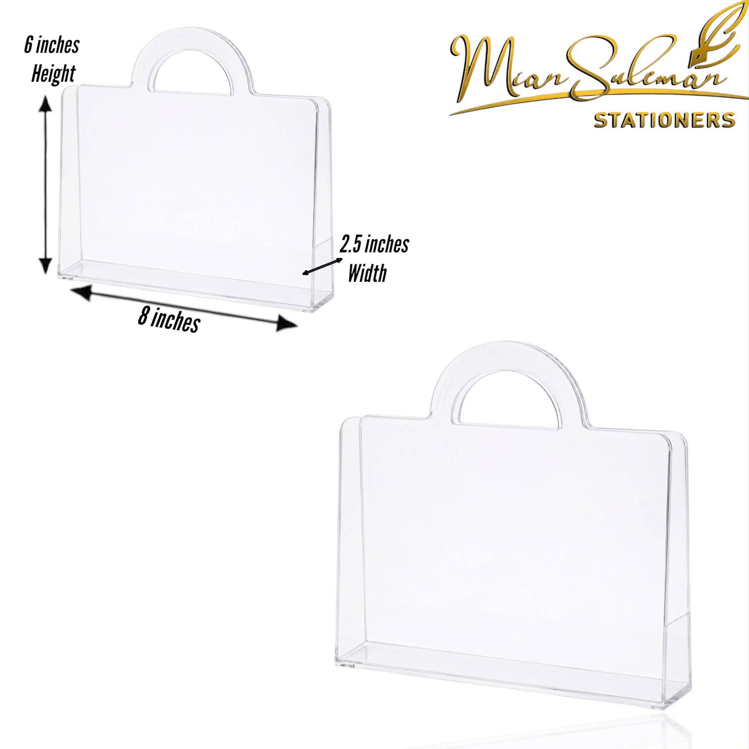 Transparent Acrylic Carry Case With Handle