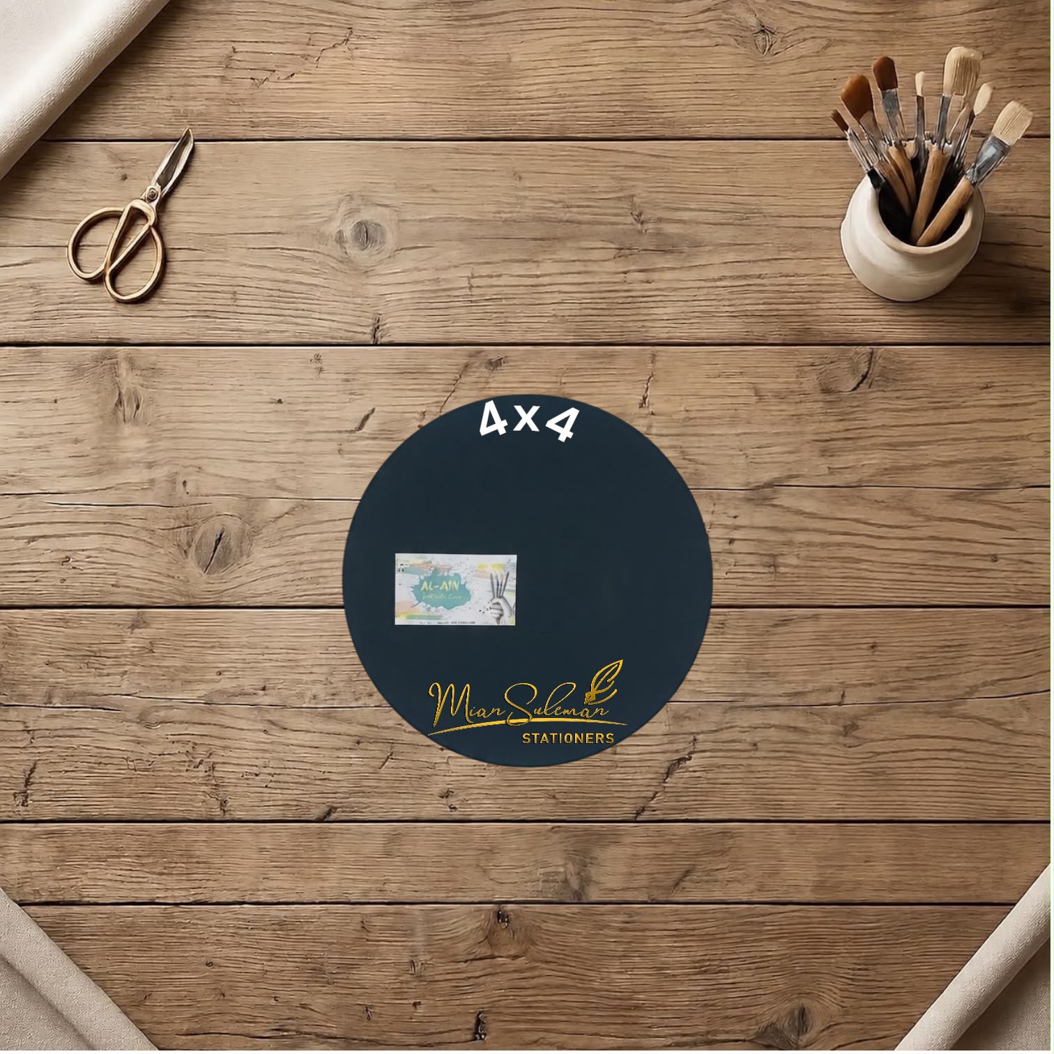 Mini Circle Canvas Board Fine Quality 4x4 Inches