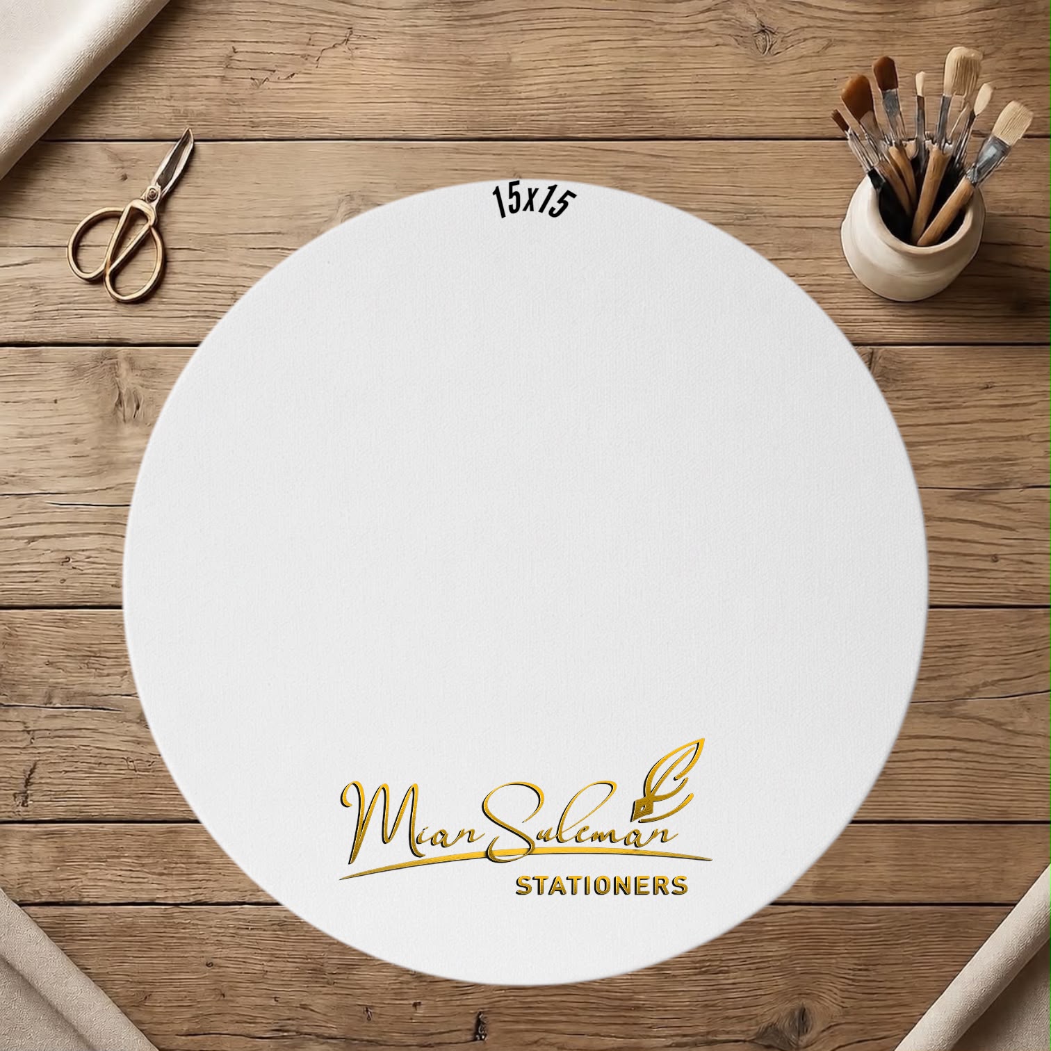 Mini Circle Canvas Board Fine Quality 15x15 Inches