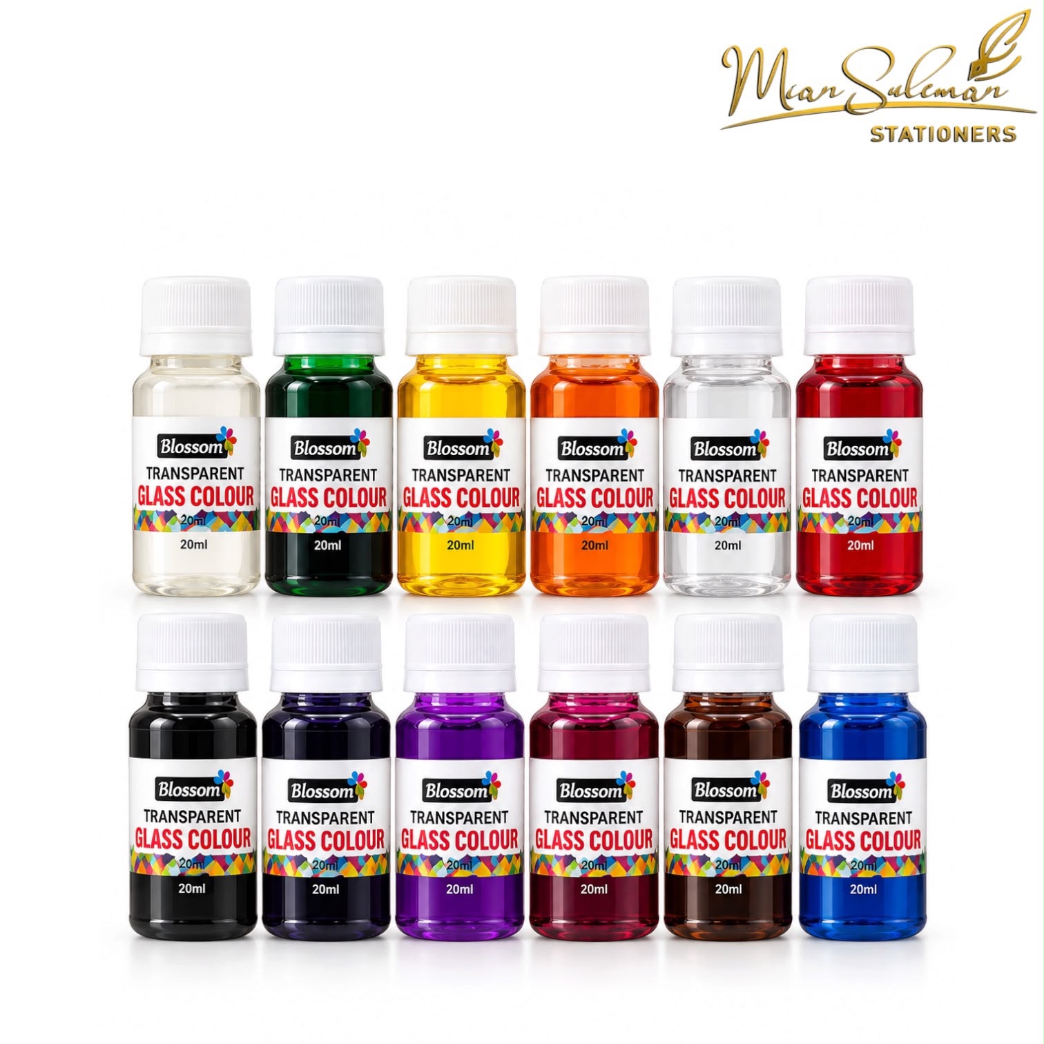 Blossom Transparent Glass High Quality Colours