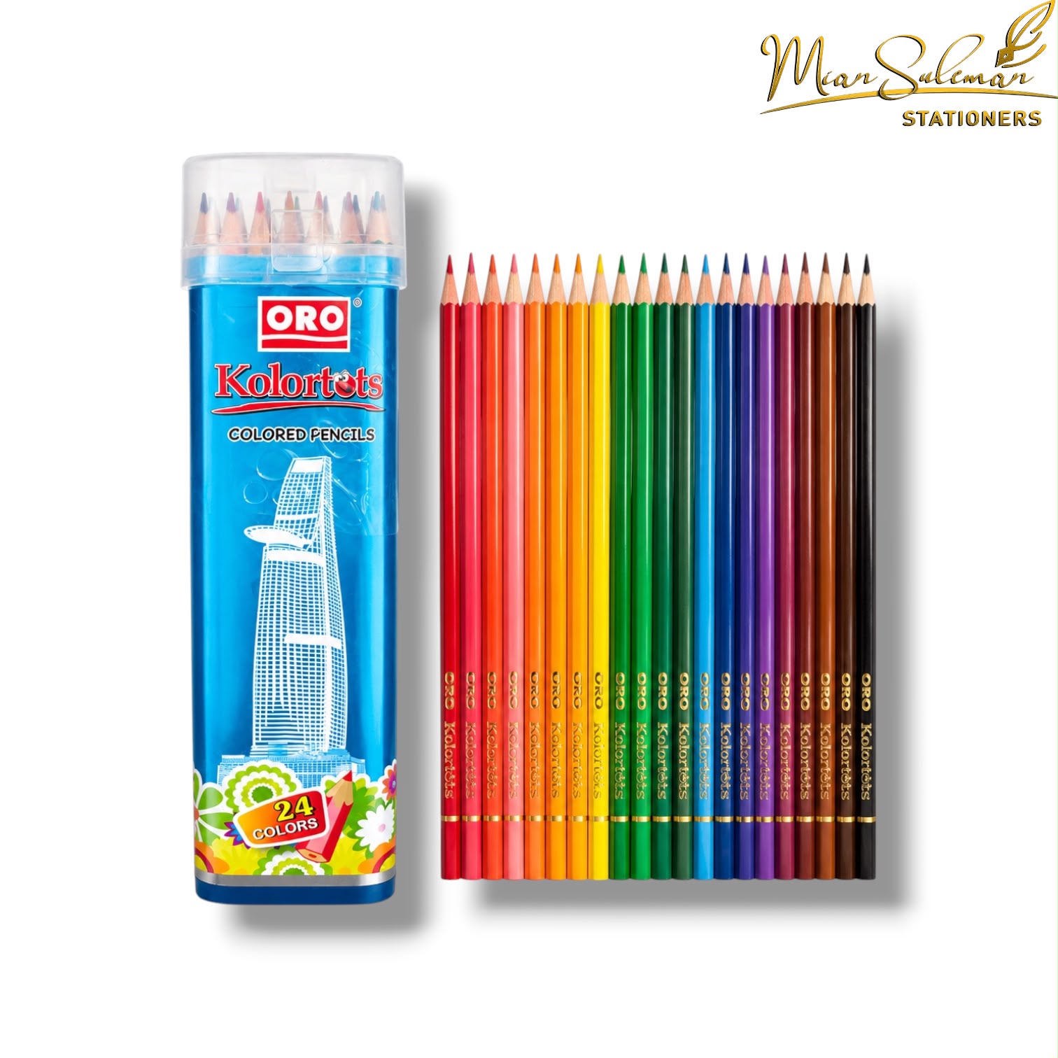 ORO Kolortots Colored Pencil Pack Of 24 Pcs