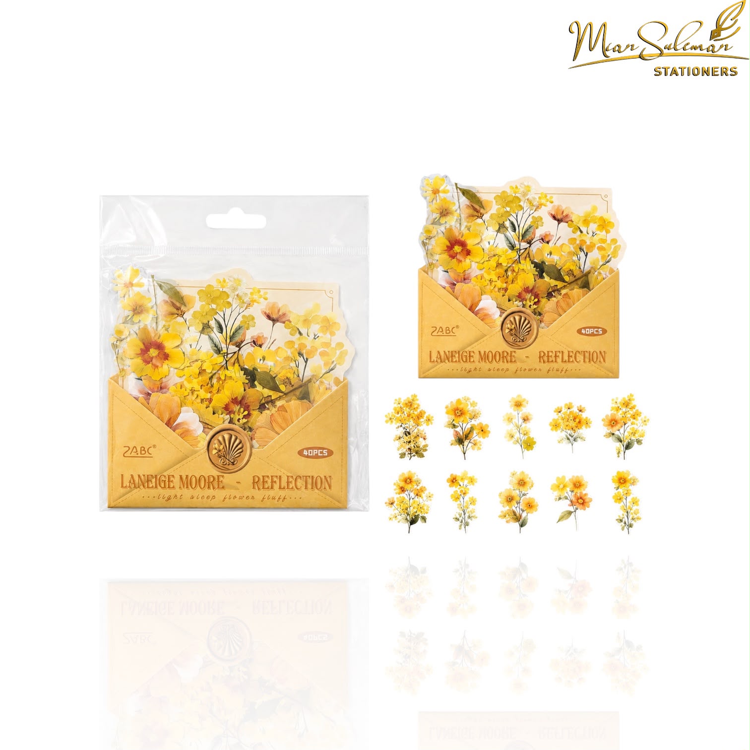 Floral Envelope Sticker Pack