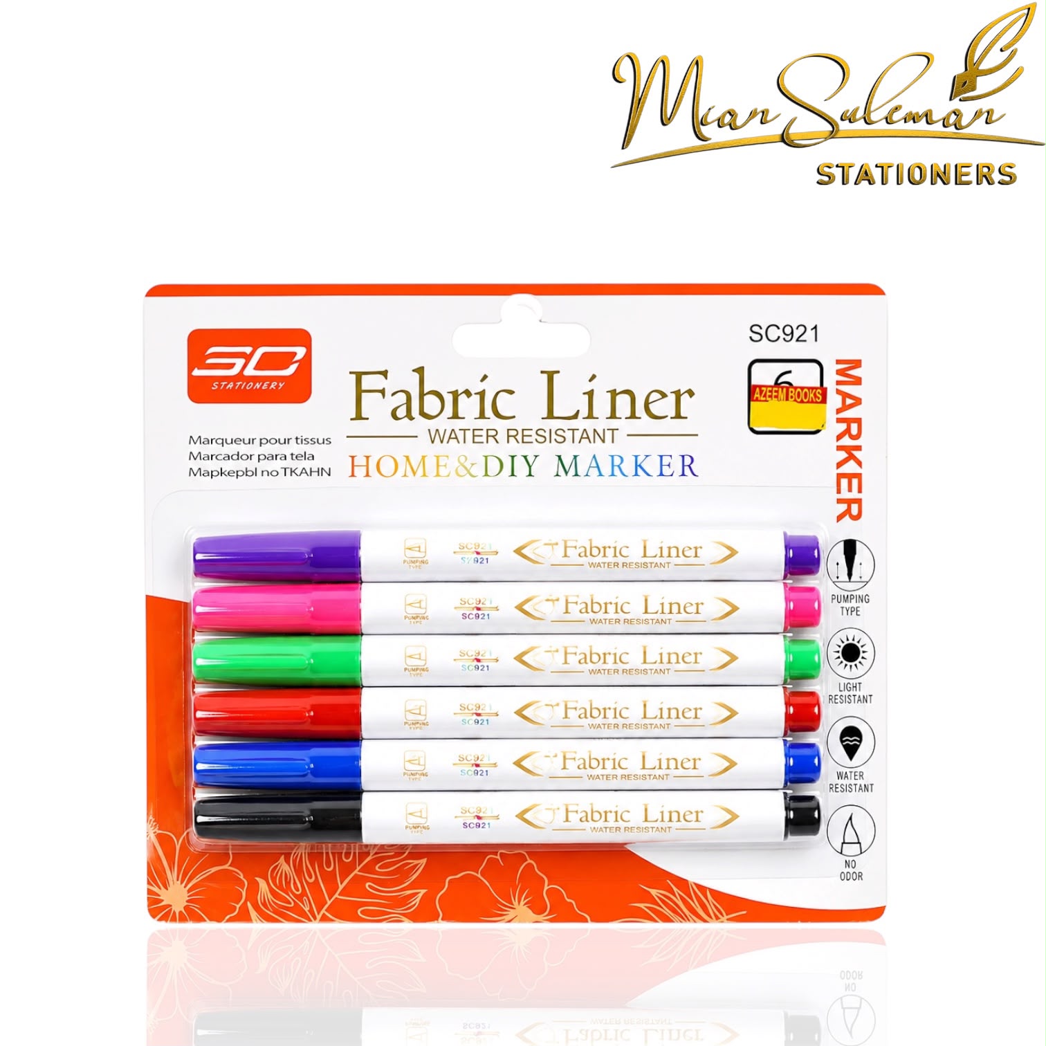 Fabric Liner water Resistant Pack of 6 Pcs