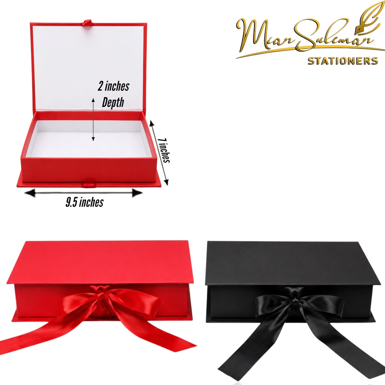 Premium Design Rectangular Shaped With Ribbon Closure Gift Box