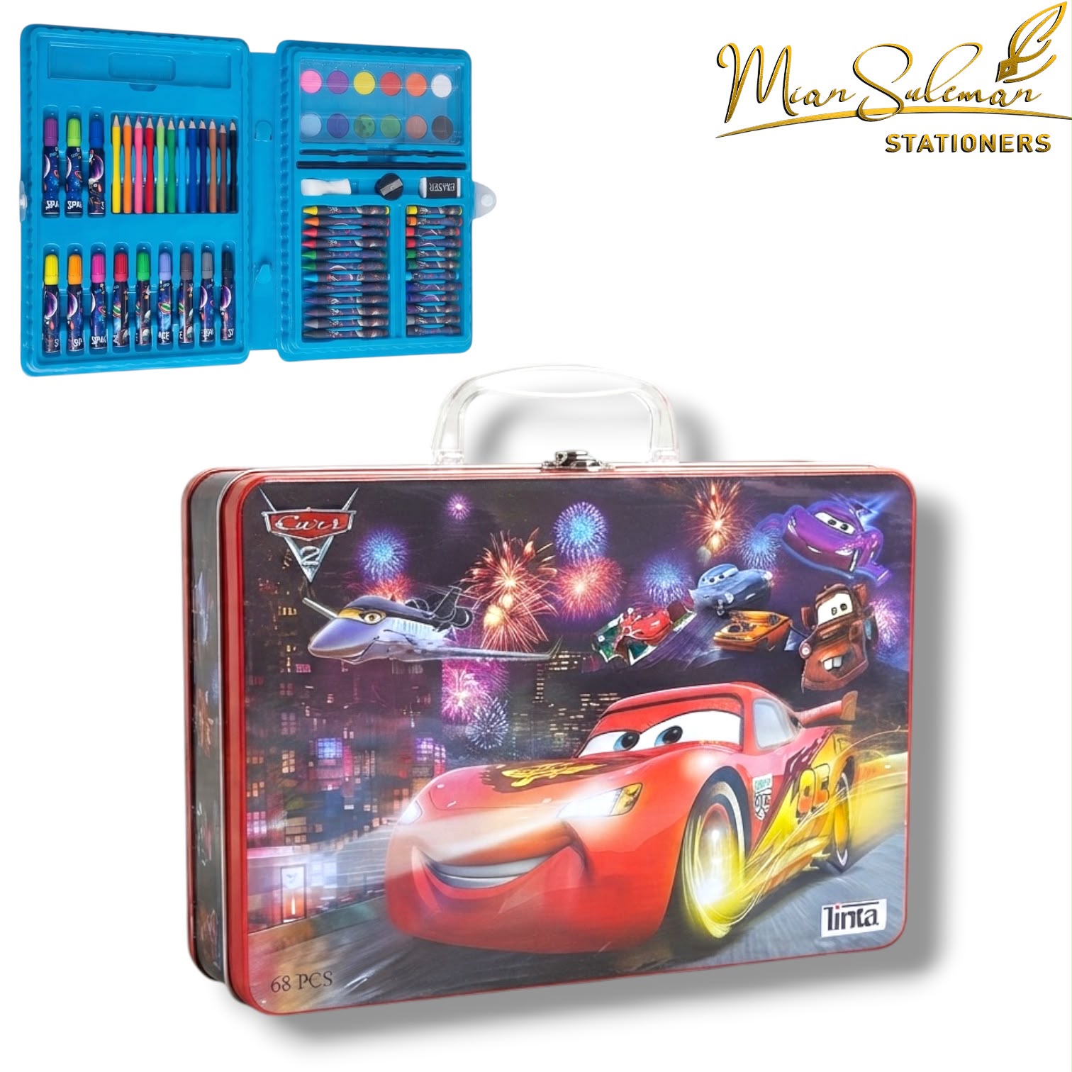 Disney Cars 68Pcs Art & Coloring Set