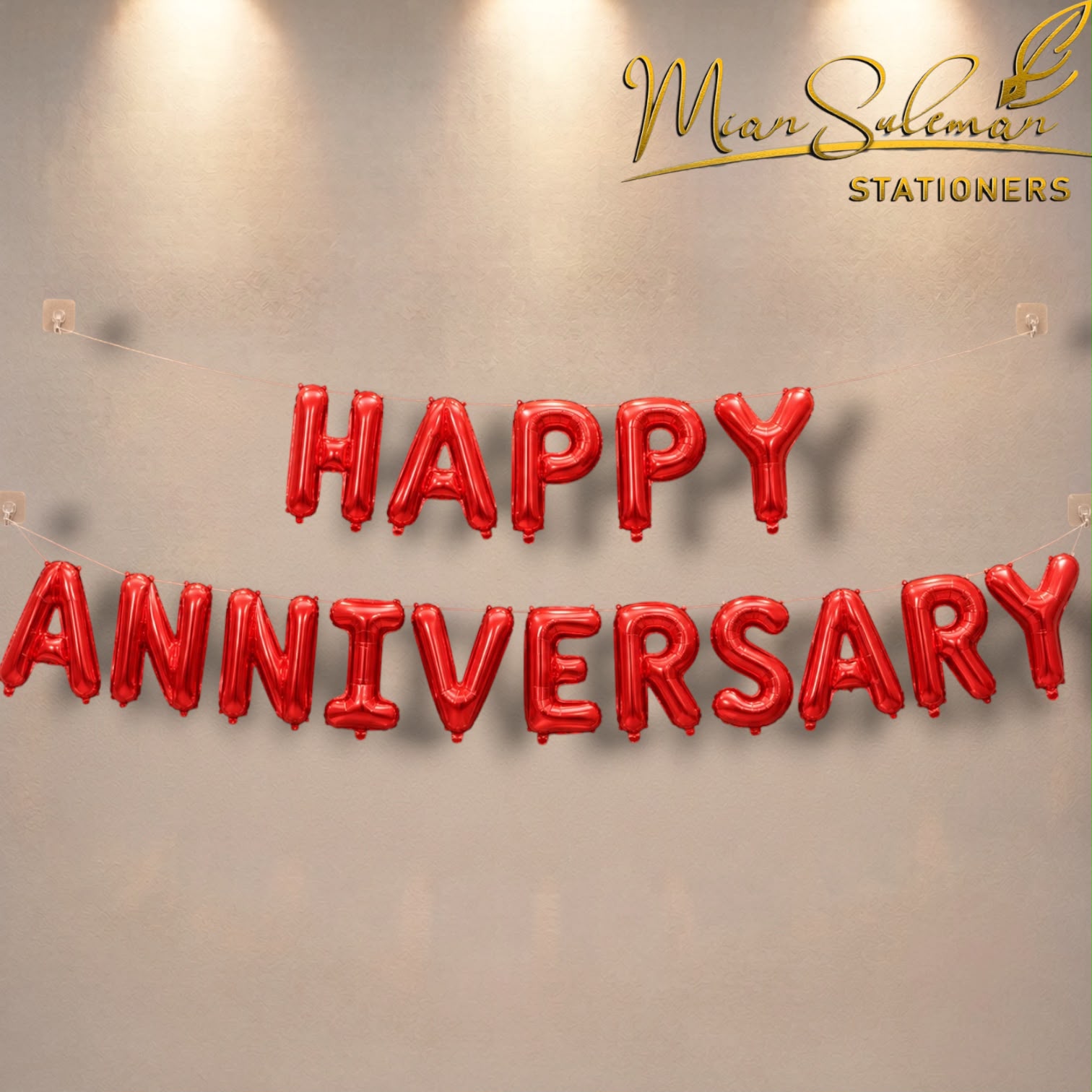 Happy Anniversary Foil Balloons