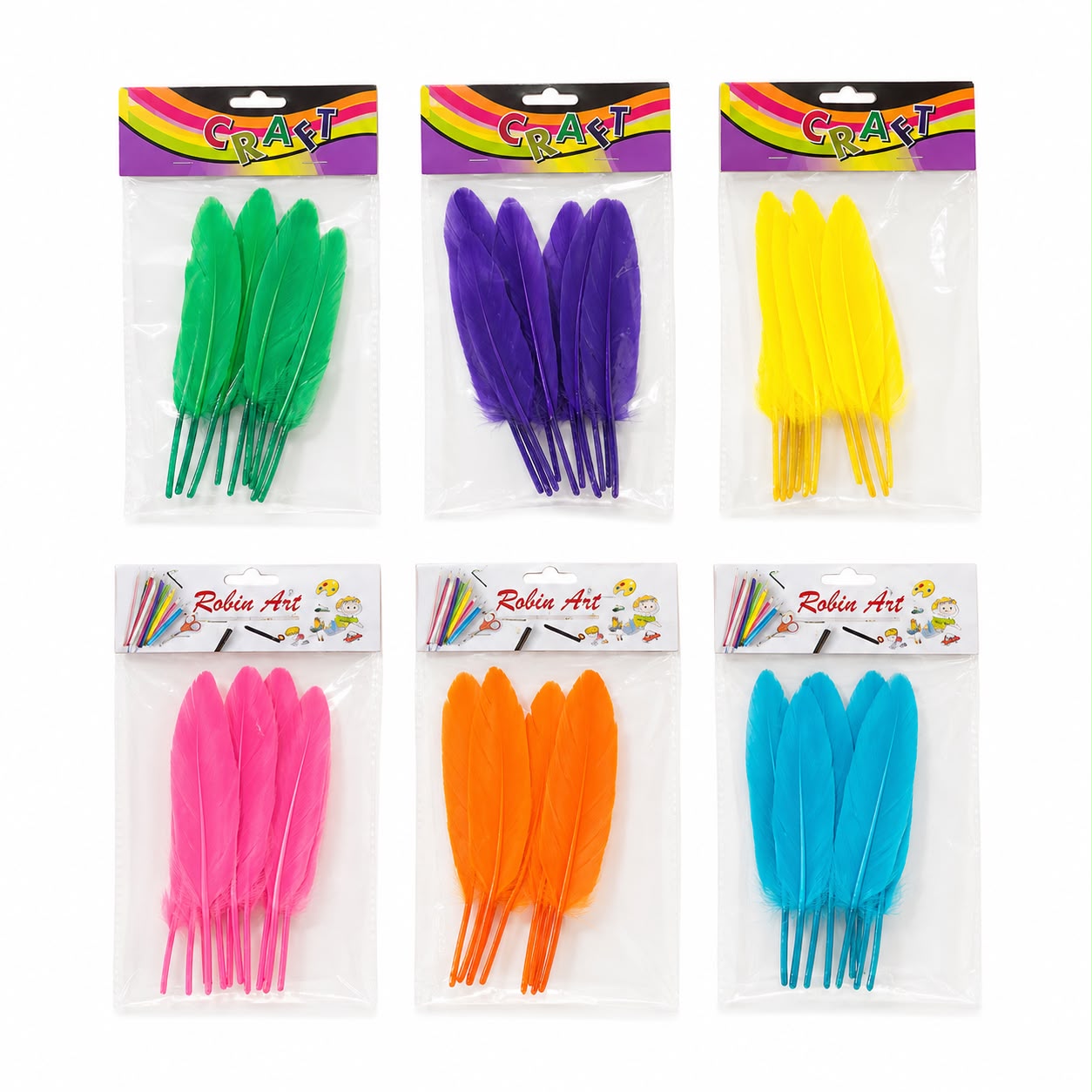 Robin Art Craft Feathers Pack Of 10Pcs