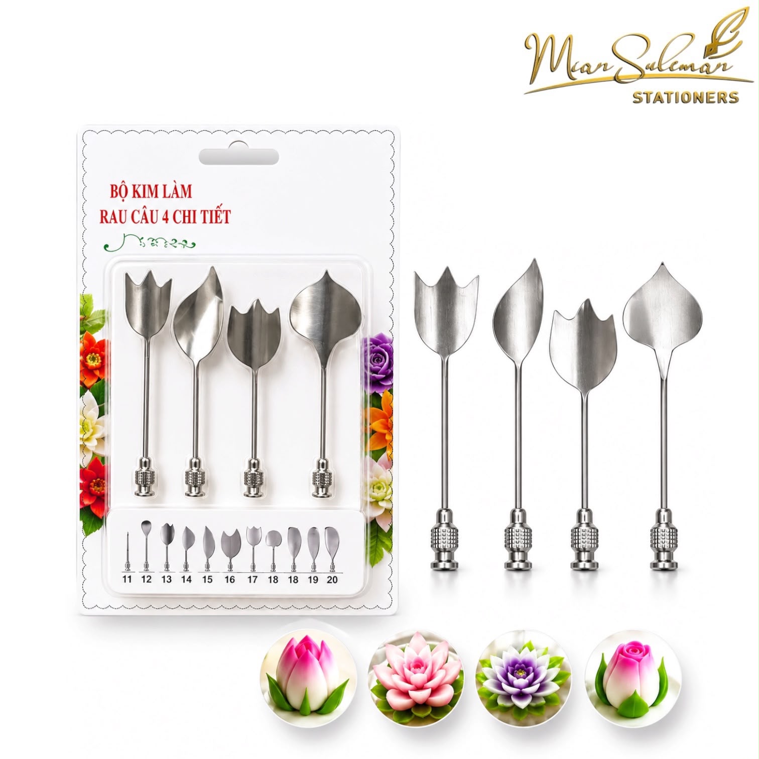 3D Jelly Flower Needies or Pudding Nozzles