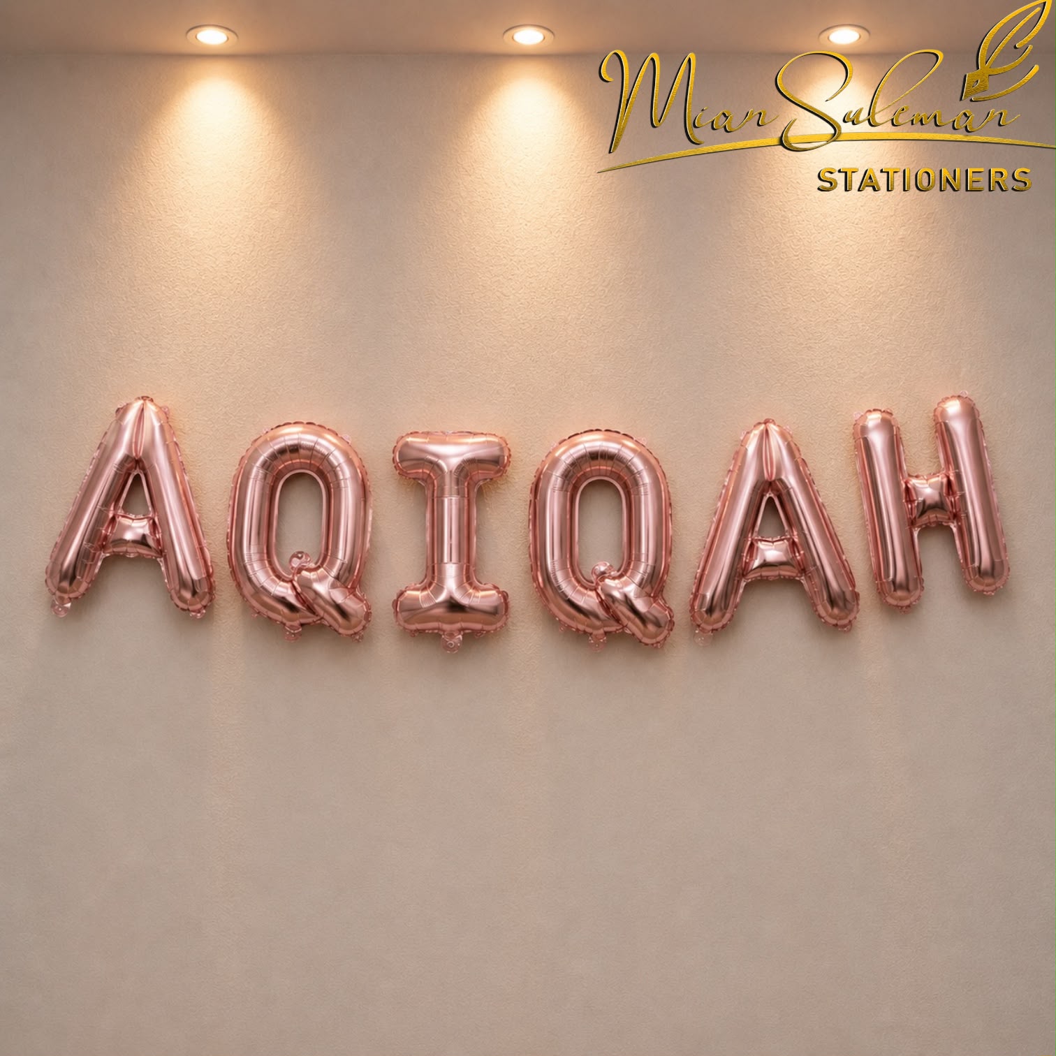 AQIQAH Foil Balloons Banner