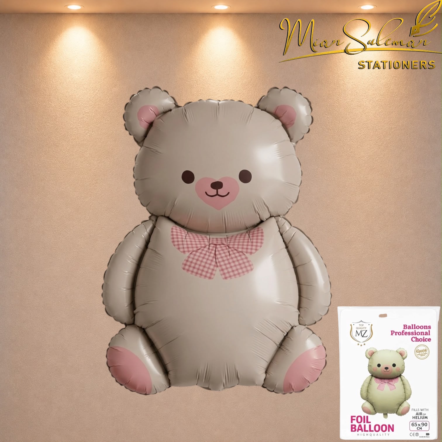 Teddy Bear Foil Balloon 65c90Cm