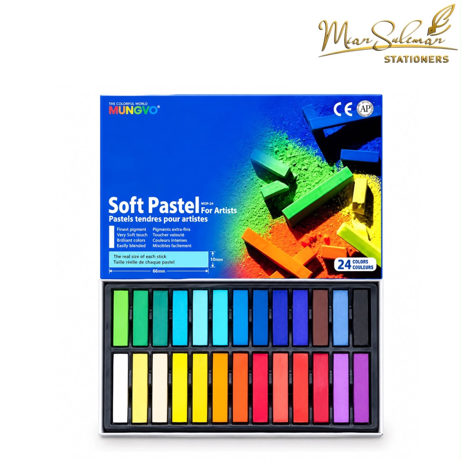 Mungyo Soft Pastel Pack Of 24 Pcs Set